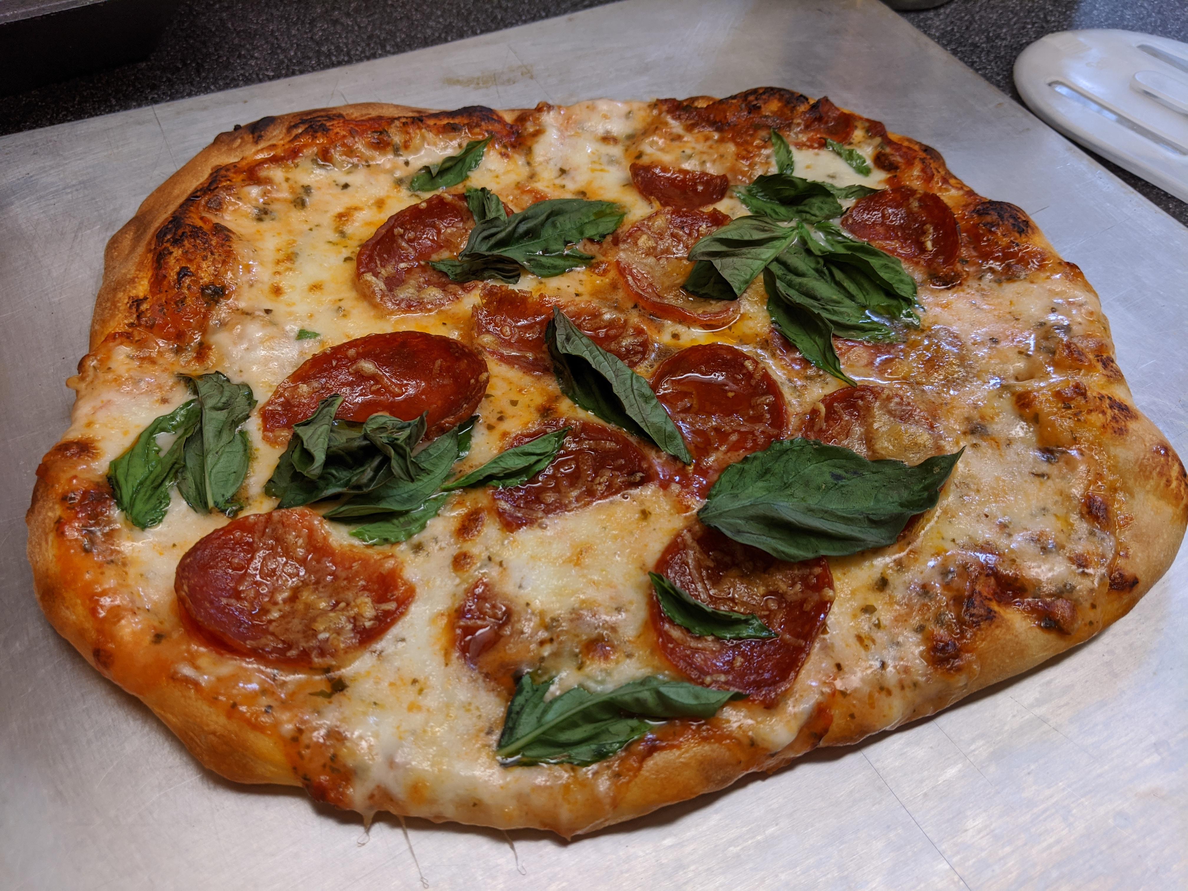 [Homemade] Pizza with 3 Day Cold Ferment Dough r/food