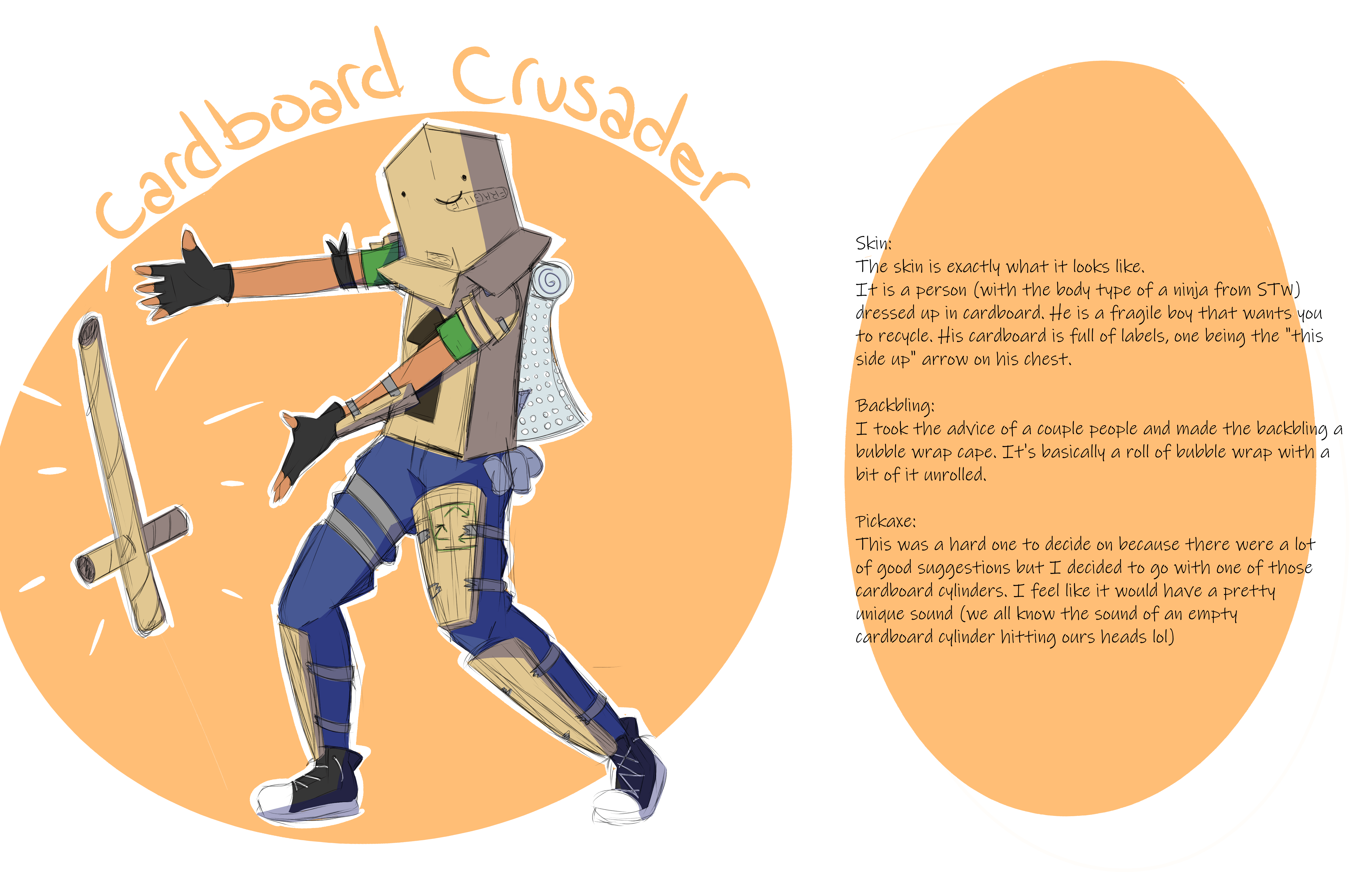 (Skin Concept) Cardboard Crusader V.2 r/FortNiteBR