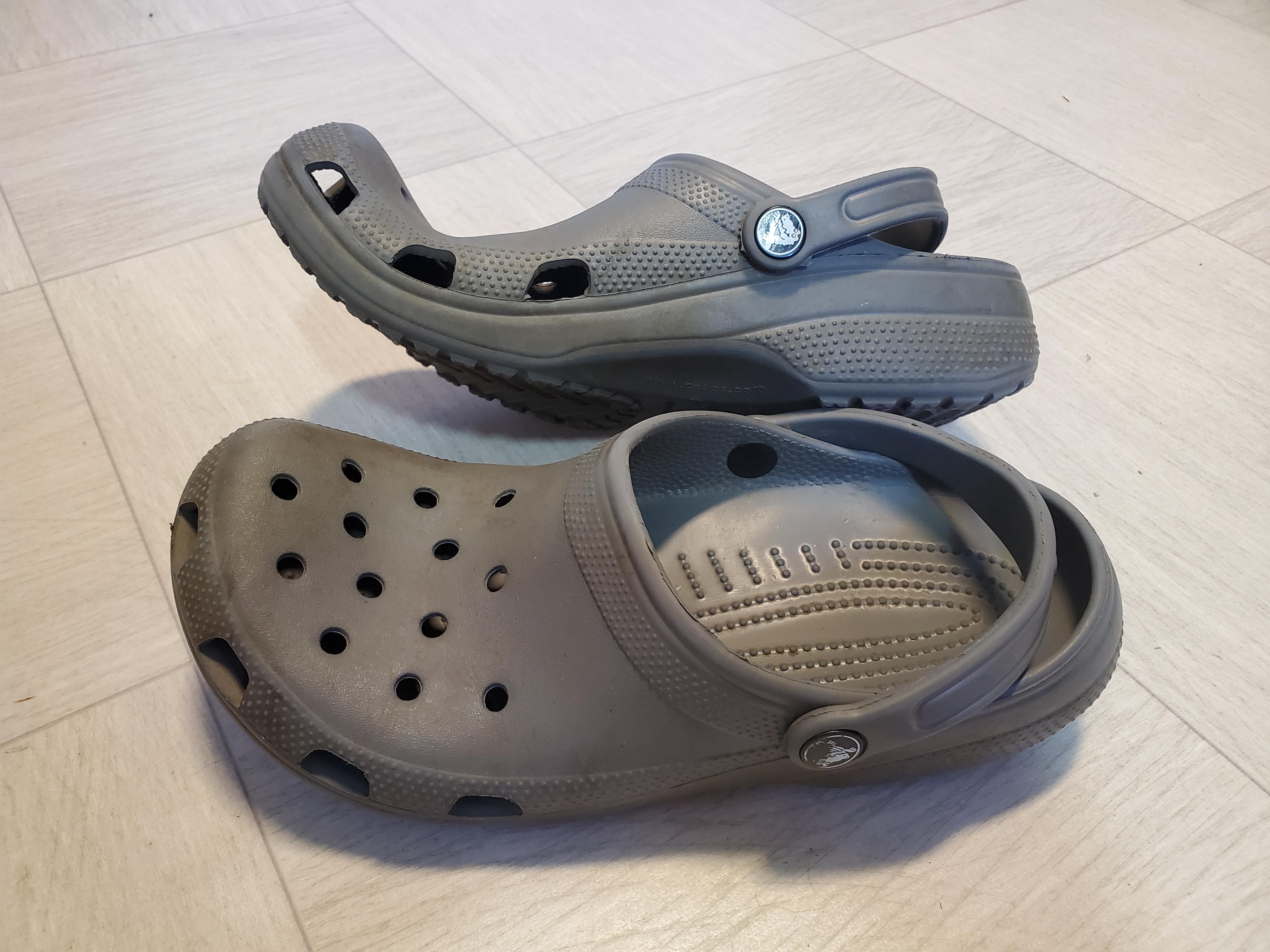 New Crocs got wet, thought low heat in the dryer would be a good way to