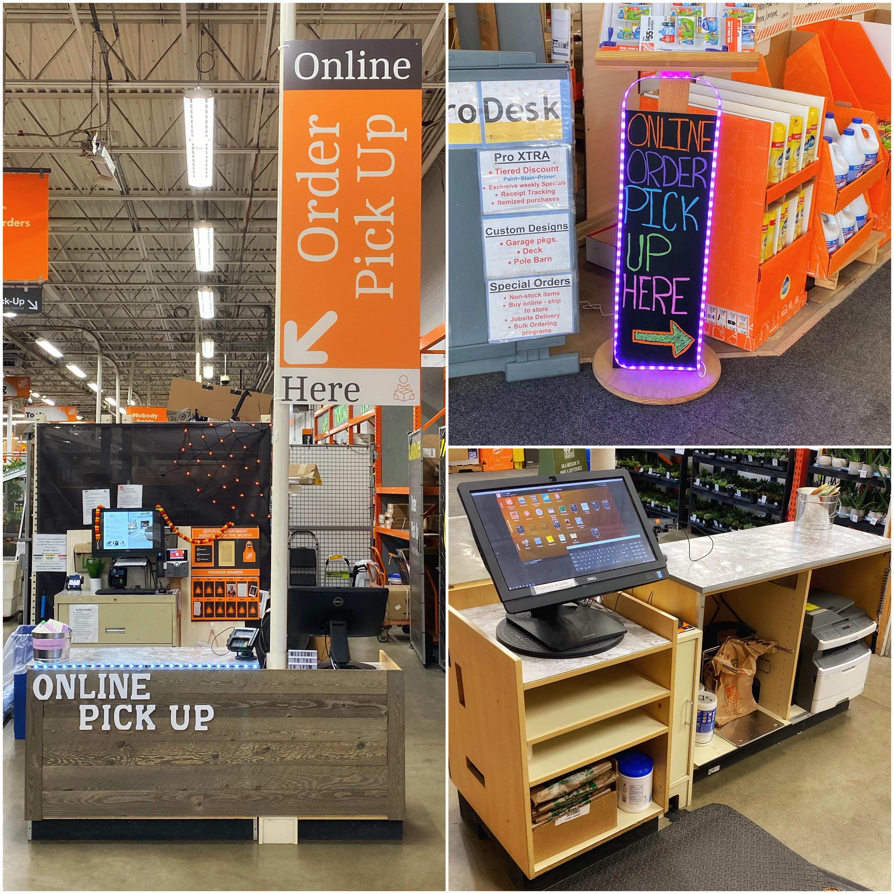 New online pick up desk 🤩🙈 peep the sign you guys helped me design! 🙌🏻