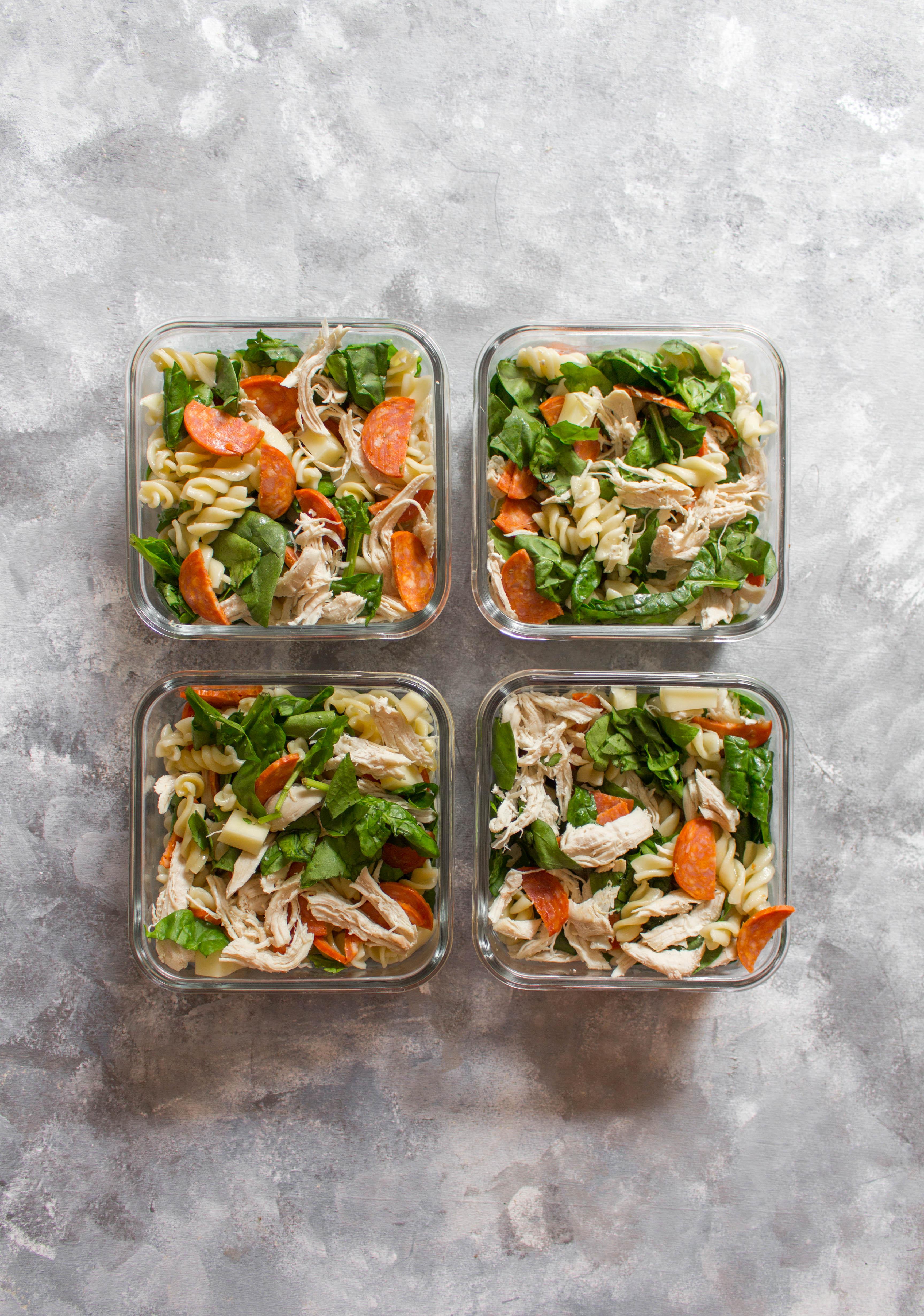 Easy Chicken Pepperoni Pasta Salad r/MealPrepSunday