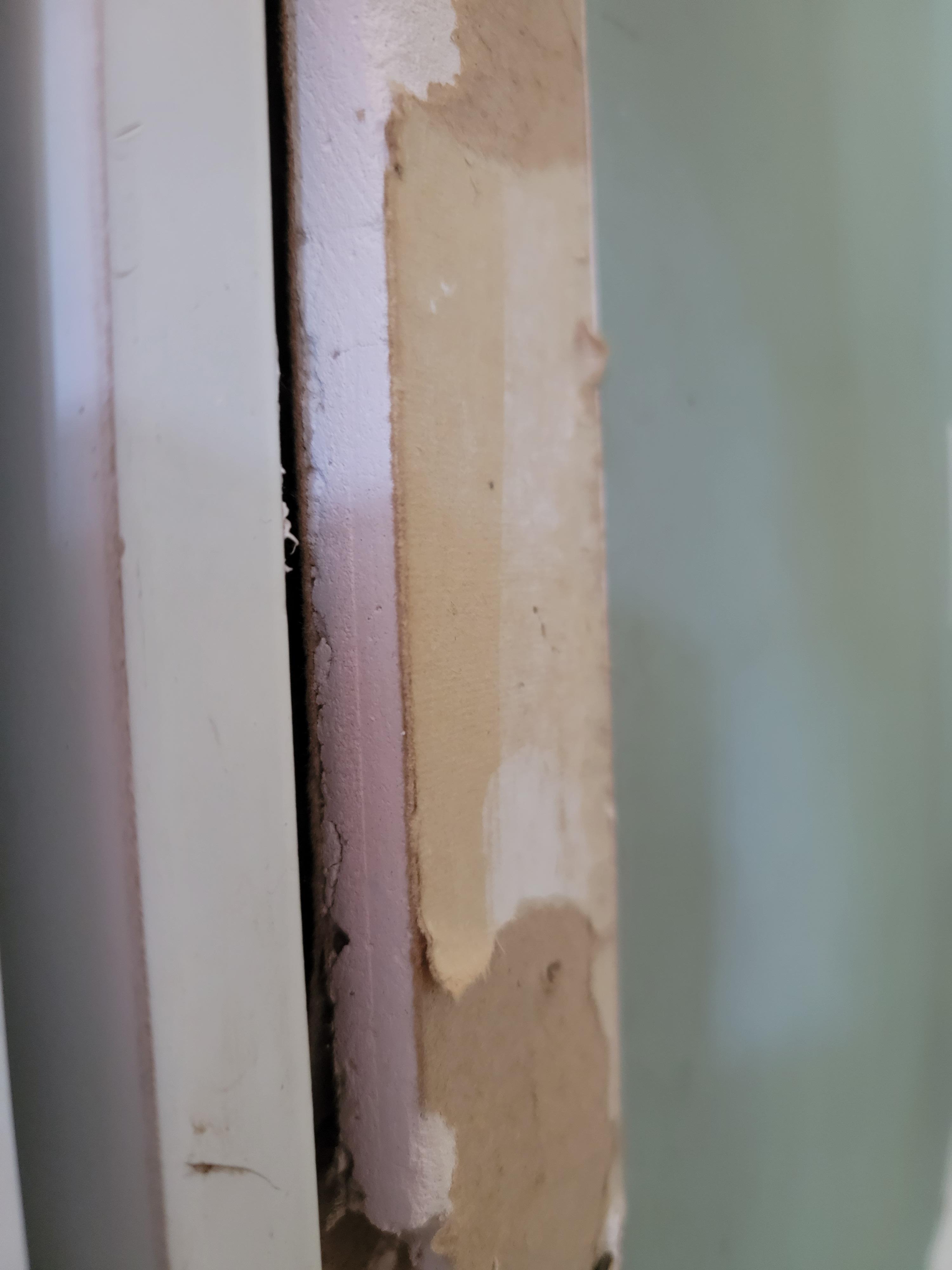 I replaced a patio door but in the interior there is 1/81/4 inch