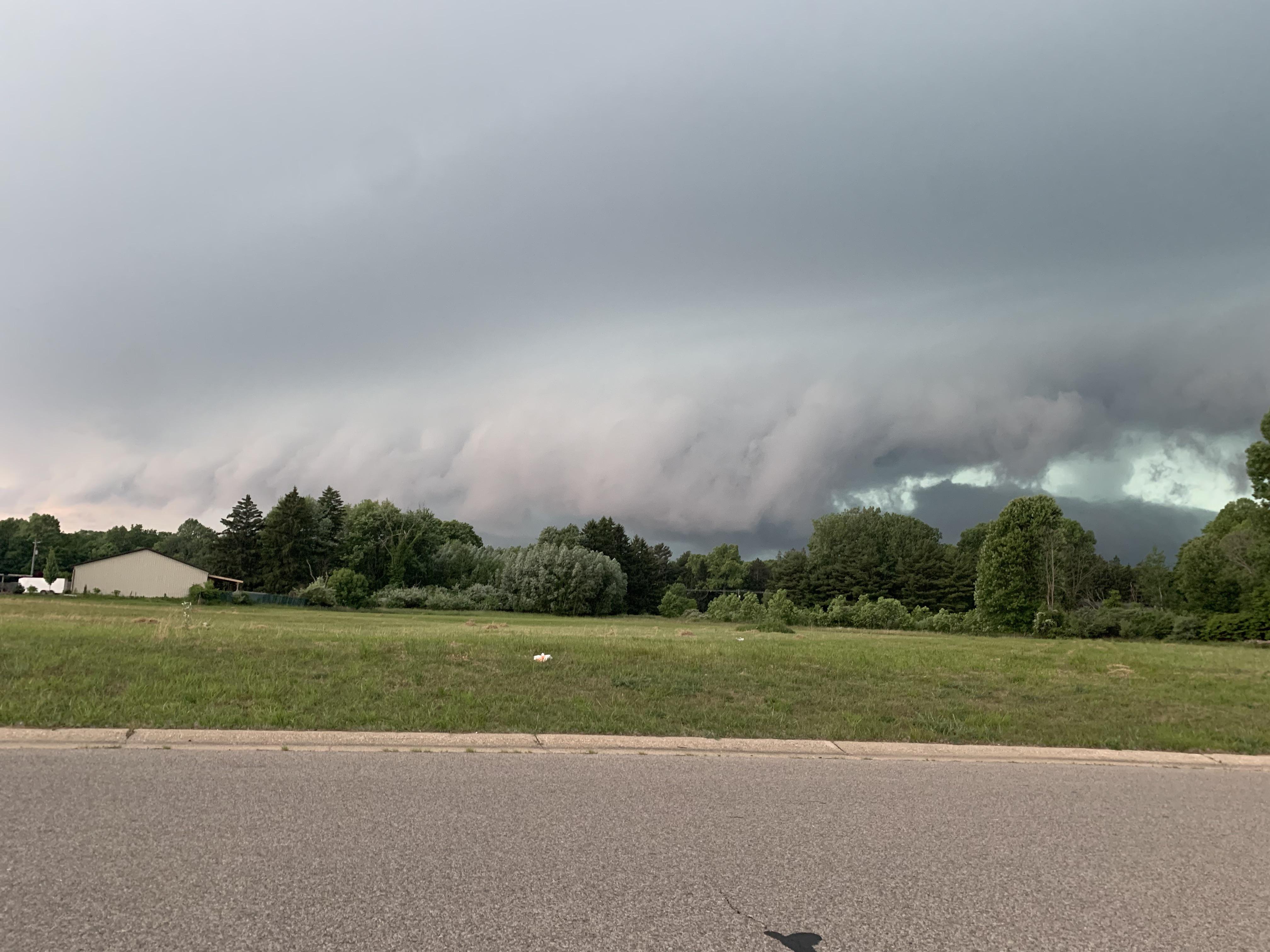 Storm front from yesterday in West Michigan r/weather