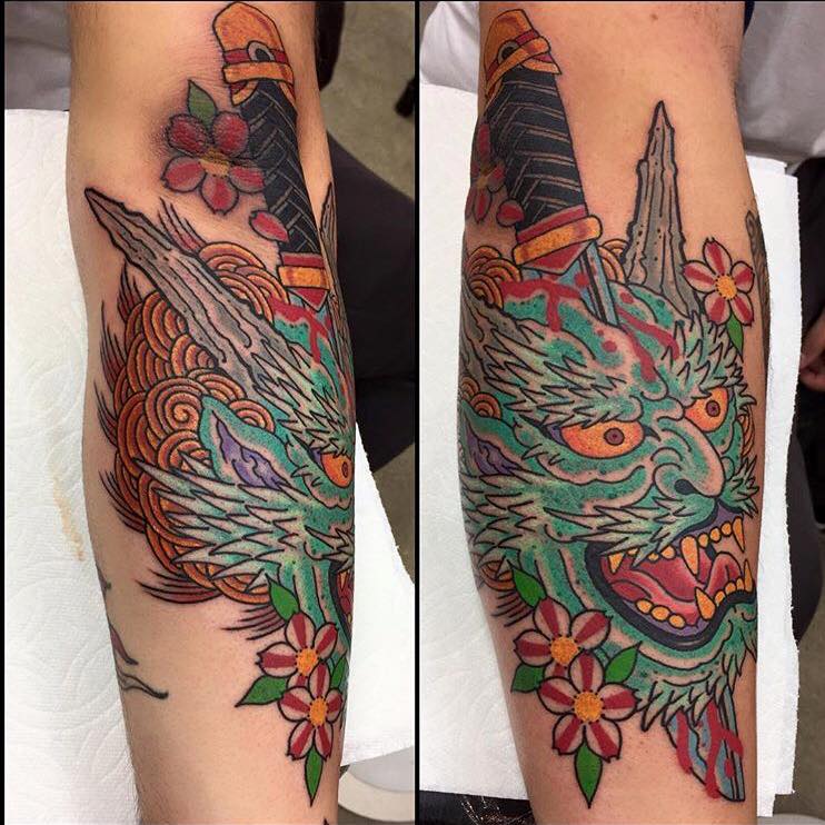 Oni done by Marc Nava at Port City Tattoo in Costa Mesa, CA tattoos