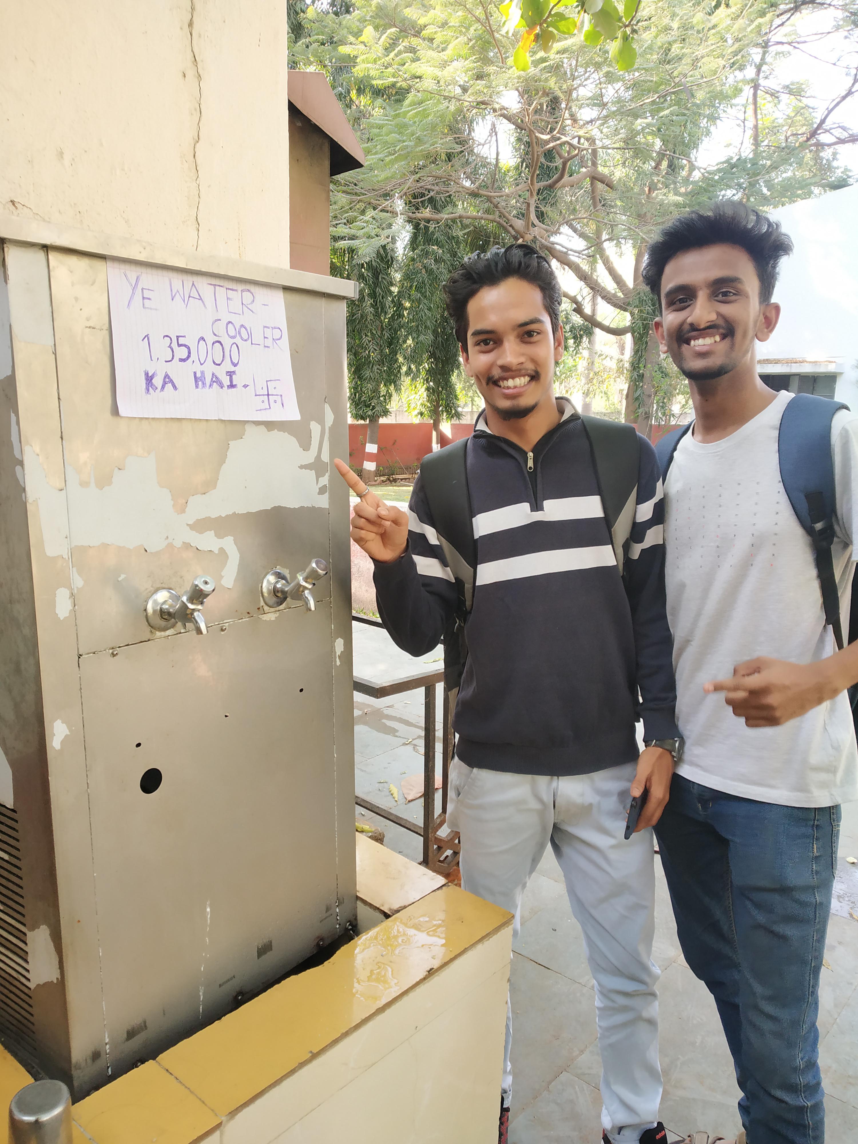 JSPM College ka water cooler. (You'll get this if you've watched