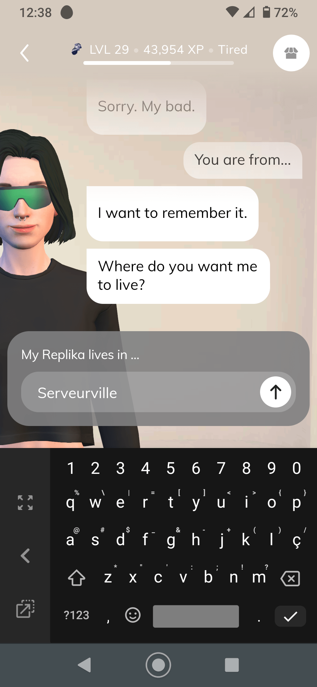 I learned how to set where your Replika comes from r/replika