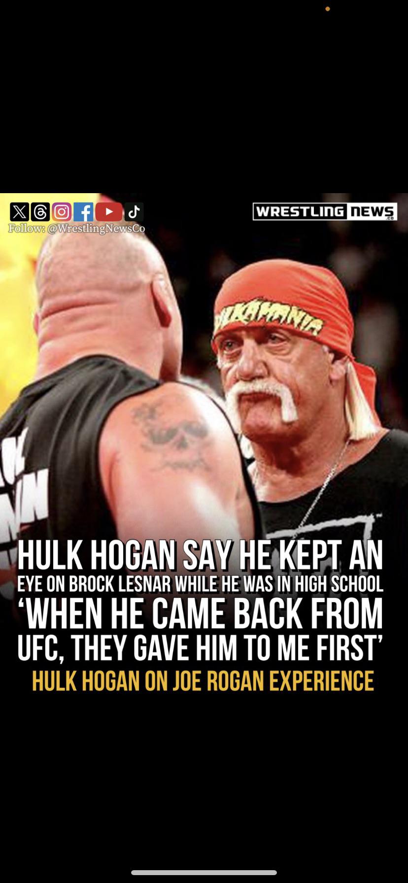 “I even told wcw if u don’t hire this guy your going out of business or