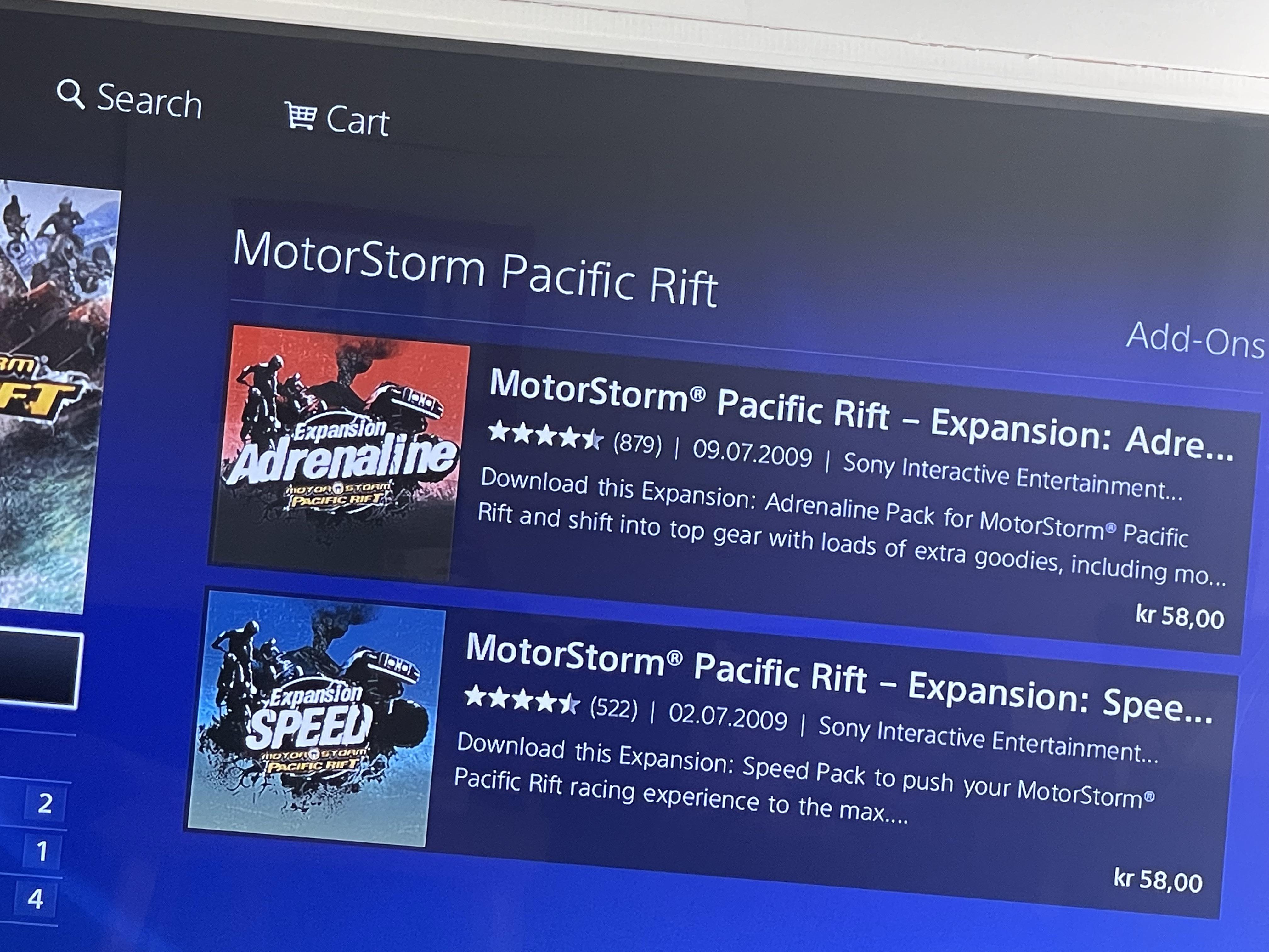 Rift DLC still in store, but do they work? r/motorstorm