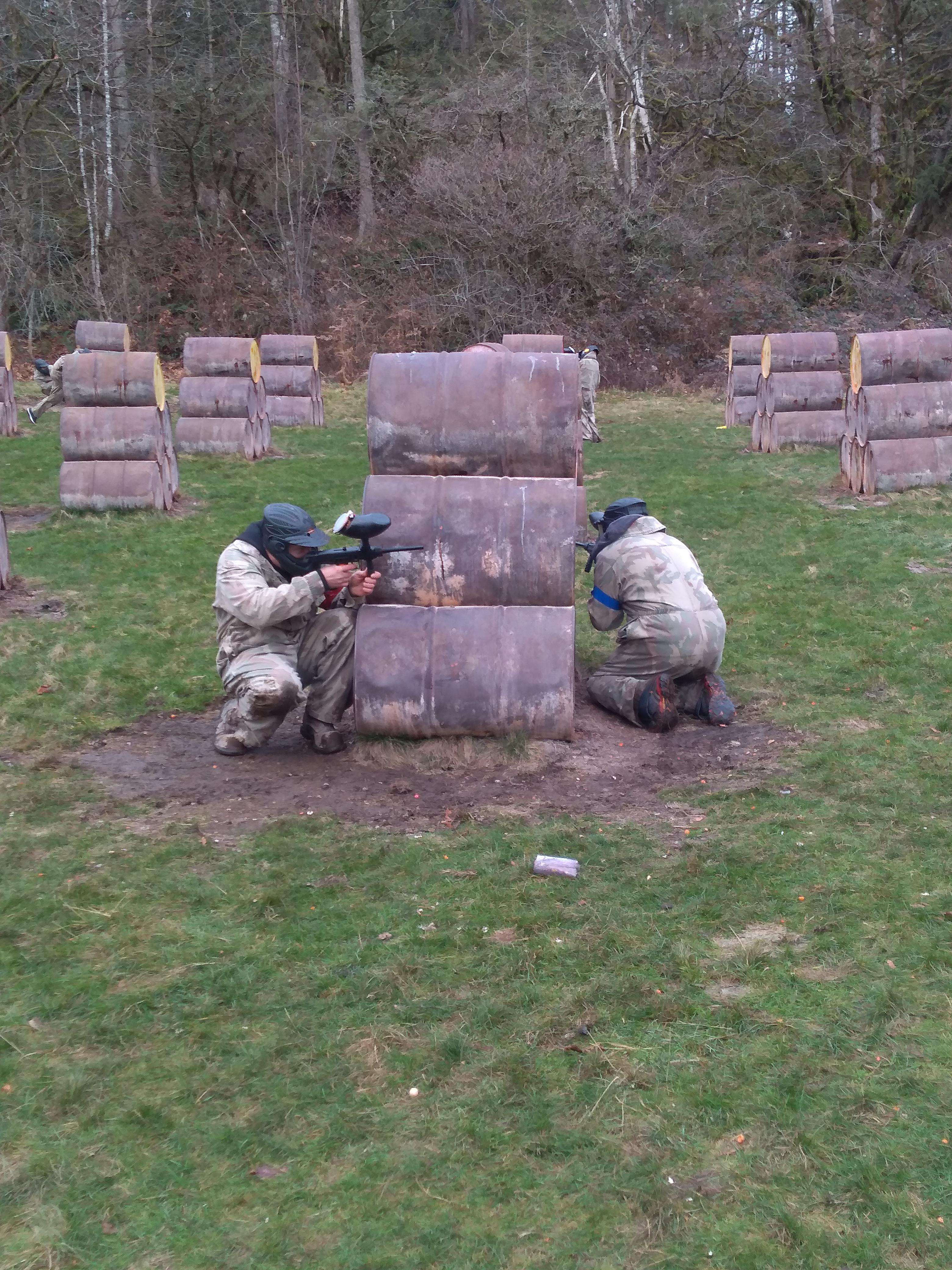 This is the most beautiful thing to see as an paintball marshal. Red