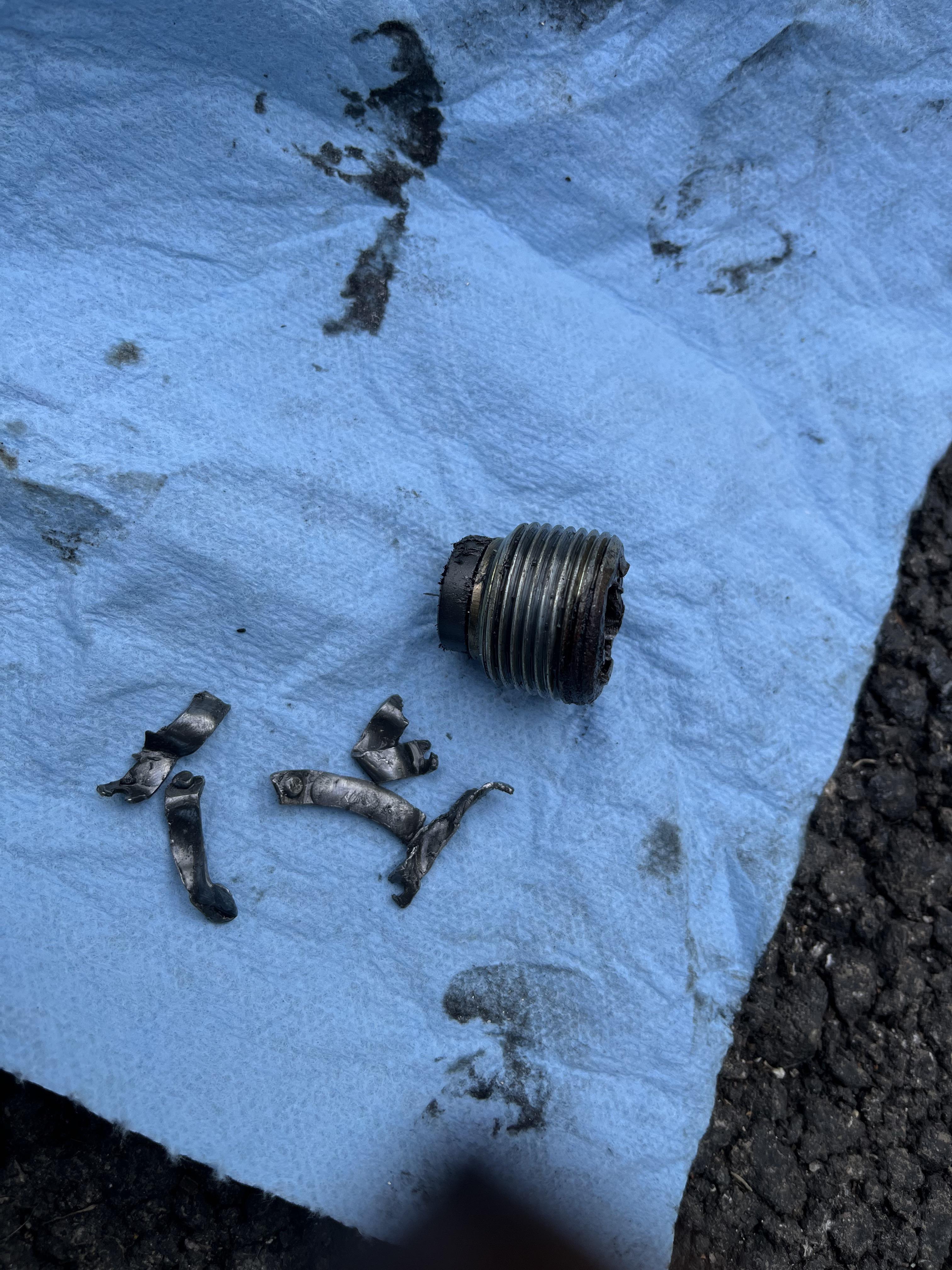 Drained my manual transmission fluid and came out grey with metal