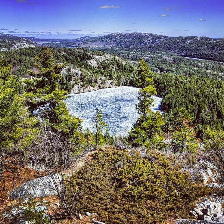 Topaz Lake, Killarney Provincial Park, April 2019 r/camping