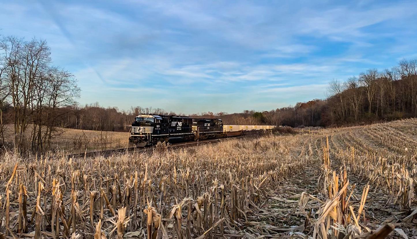 I stood in a muddy corn field in the quiet countryside in Enon Valley