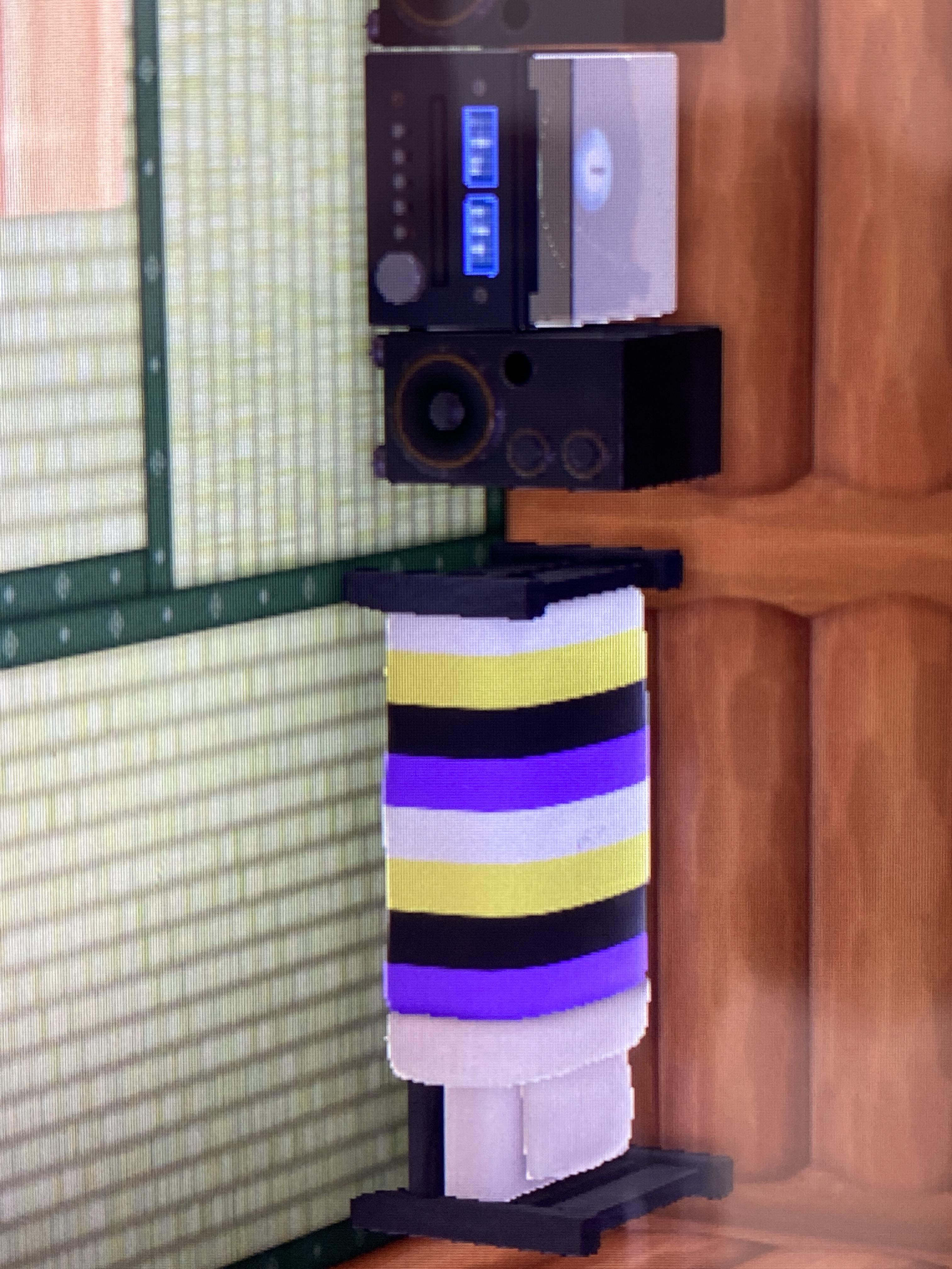 I made a NB bed in animal crossing NonBinary