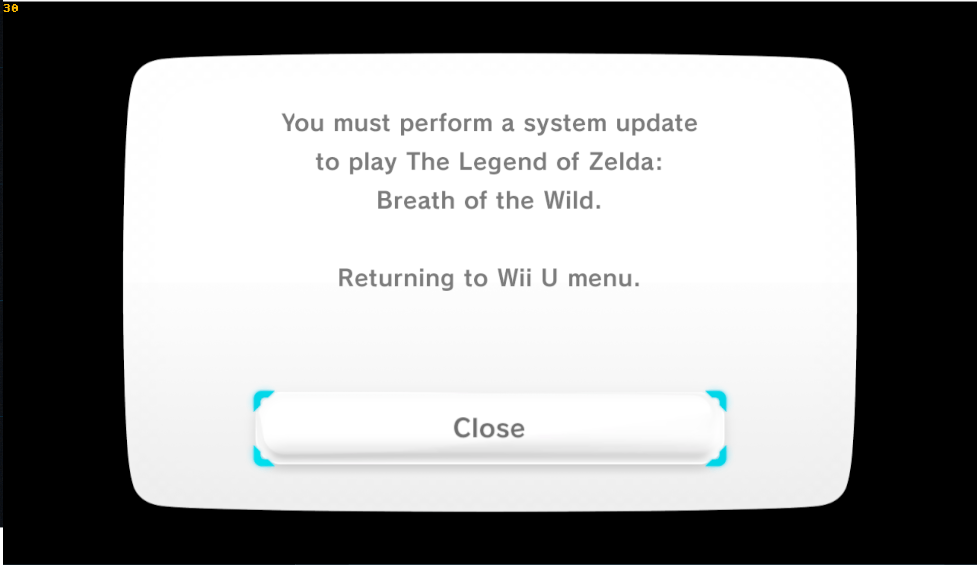 When I try to open Zelda BOTW, it shows me this error. What should I do