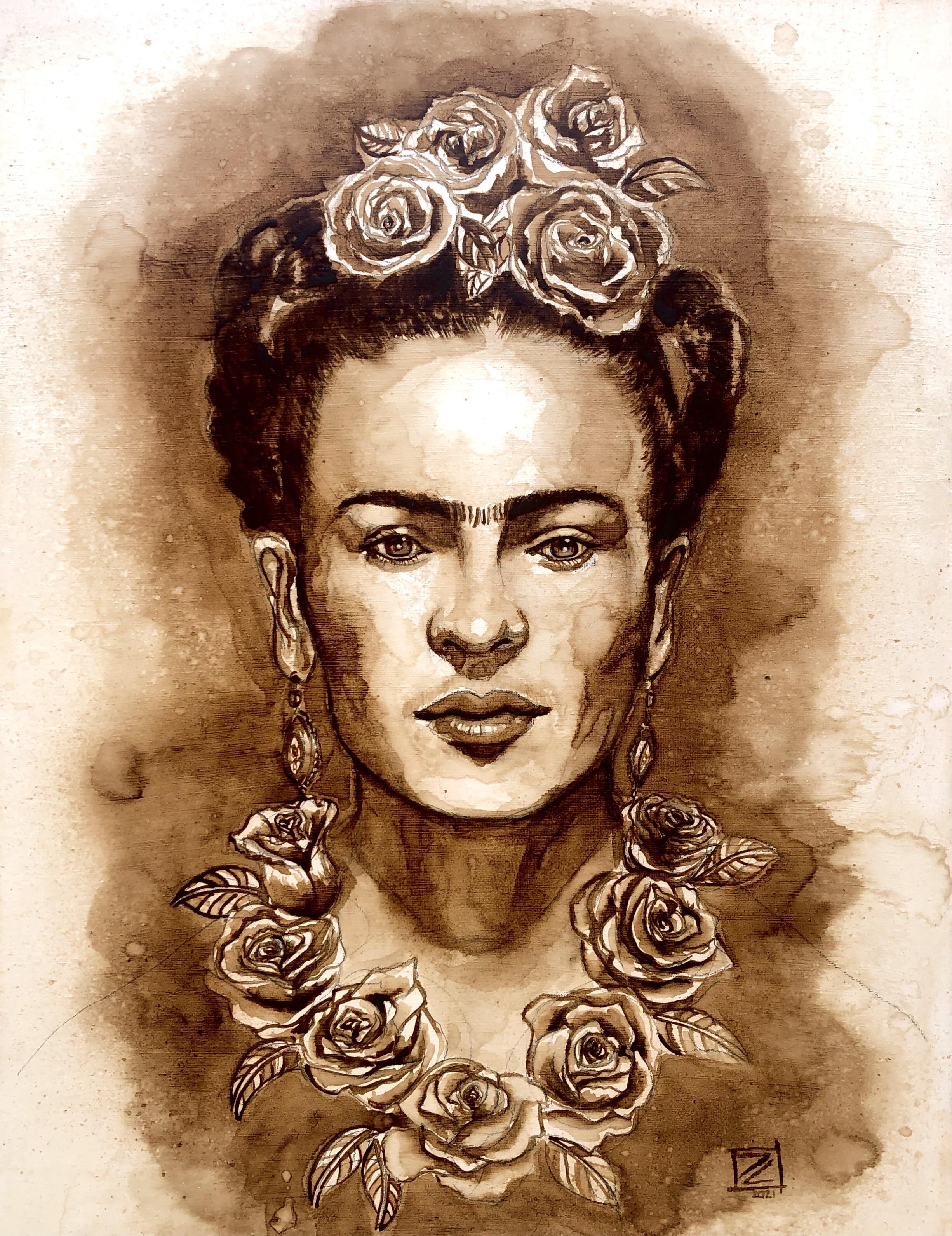 Frida Kahlo, Me, Coffee, 2021 r/Art
