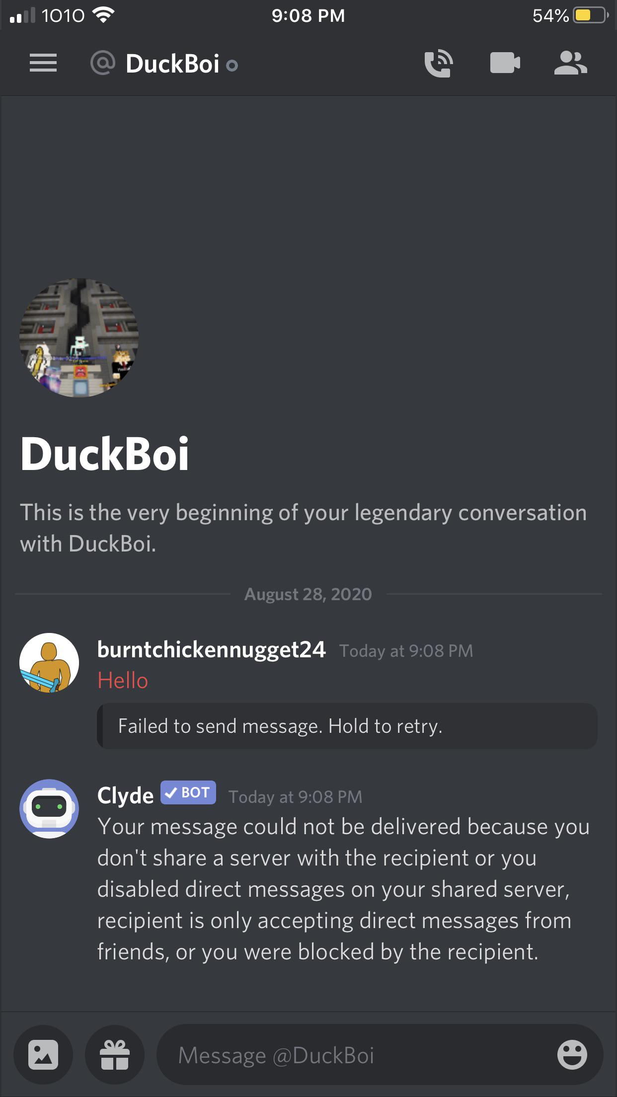 I tried to add my friend on discord and it said it sent but he didn’t