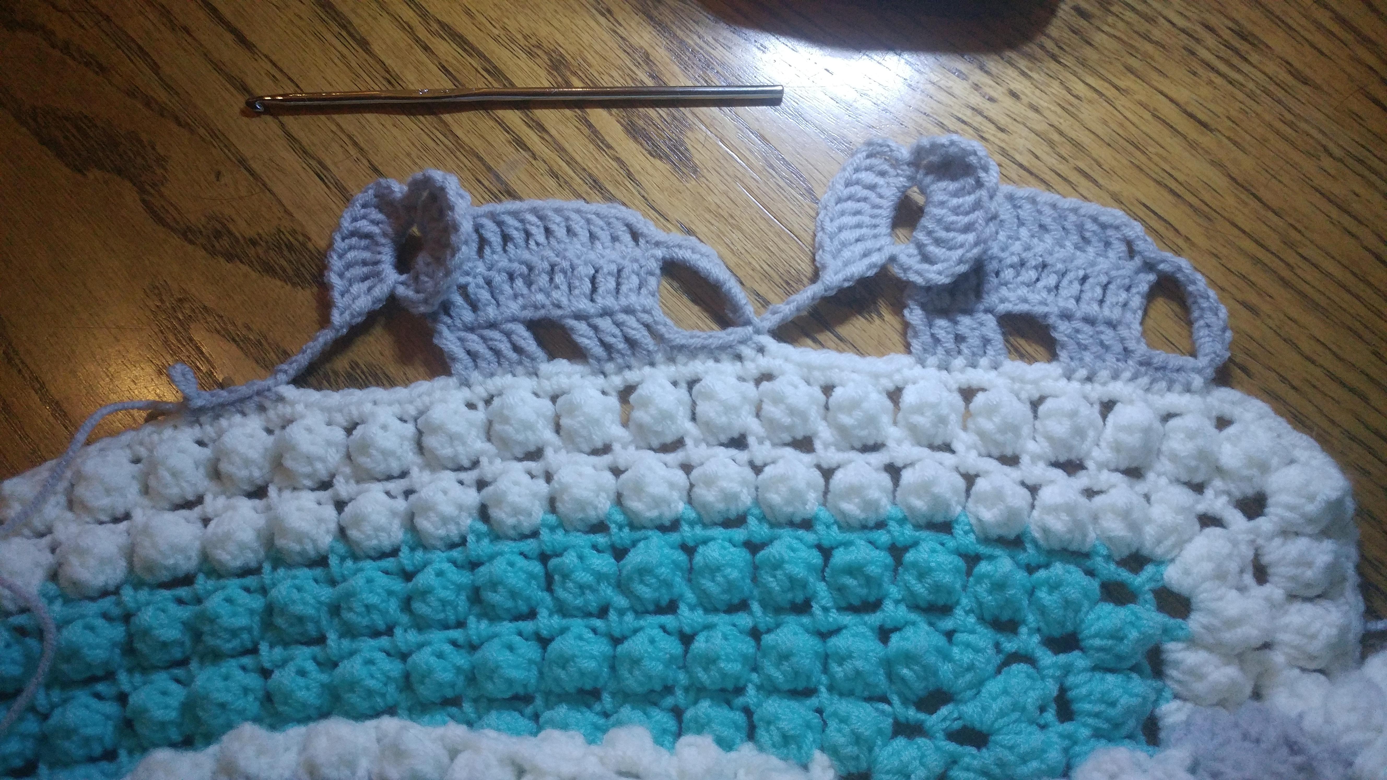 Elephant Border Crochet
