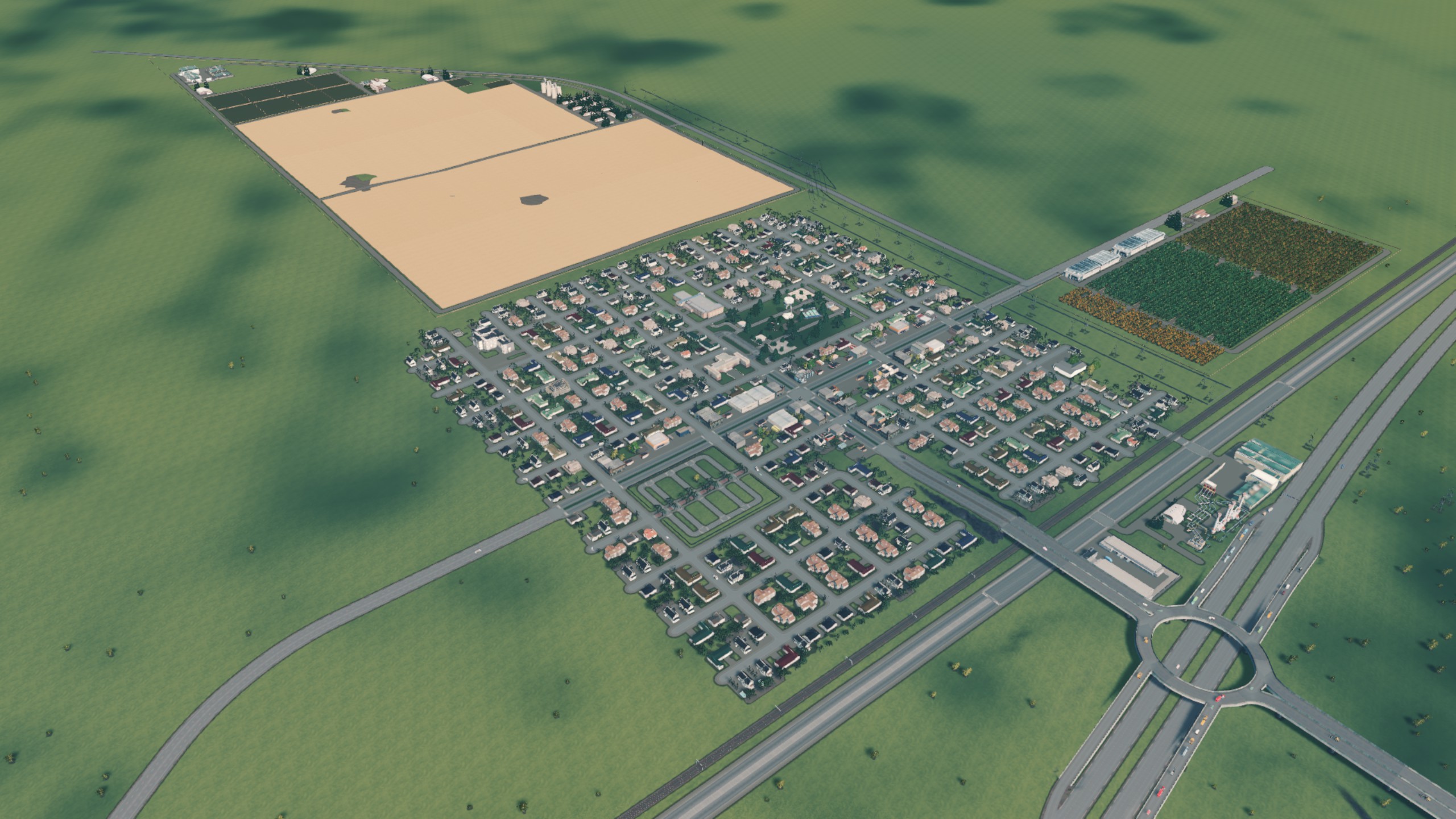 The town of Moorcroft, I will be adding a lot more farms around here