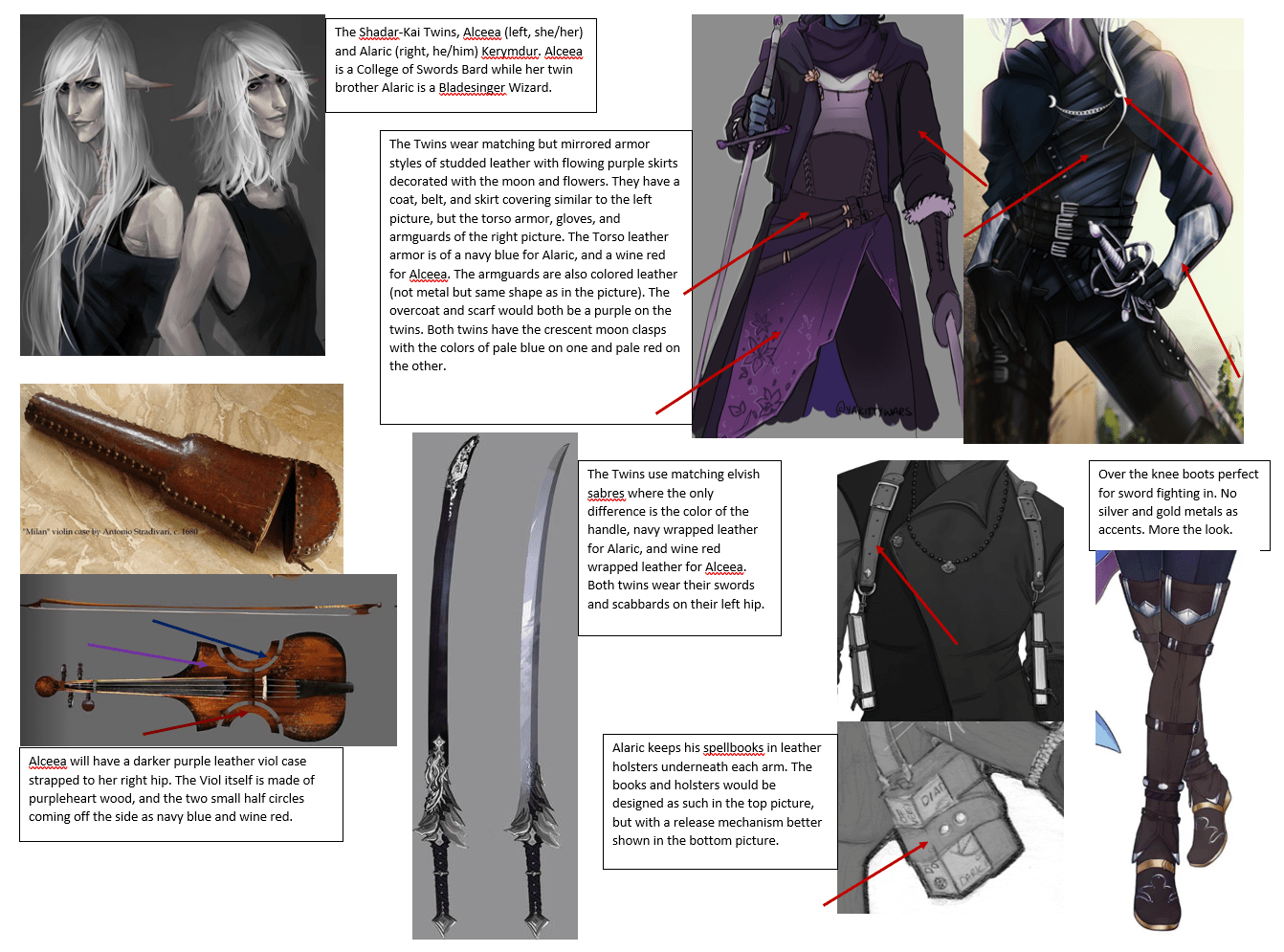 [LFA] Alaric and Alceea (Twins) Shadarkai Bladesinger Wizard and