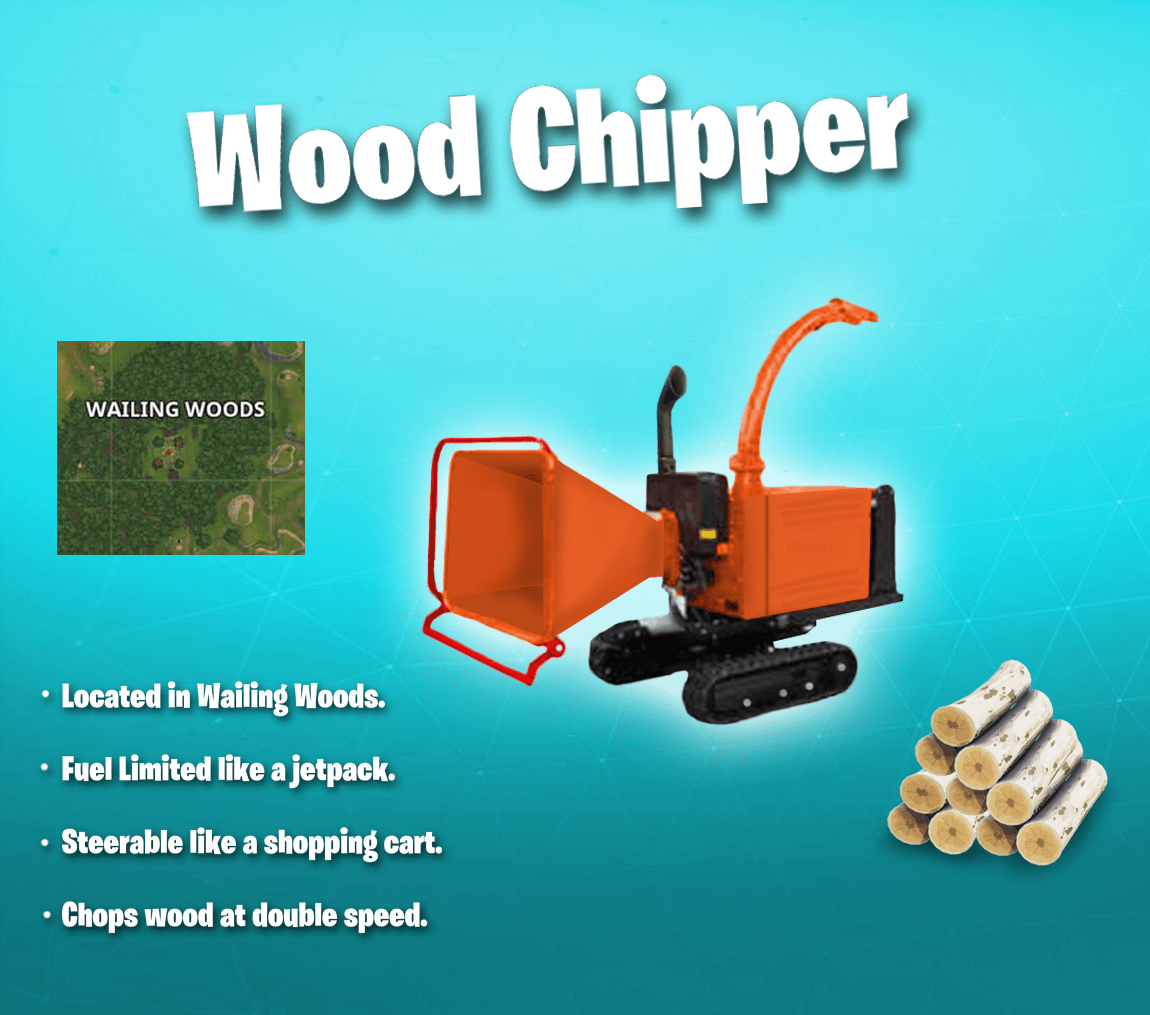 Concept Wood Chipper to make Wailing Woods worth while. r/FortNiteBR
