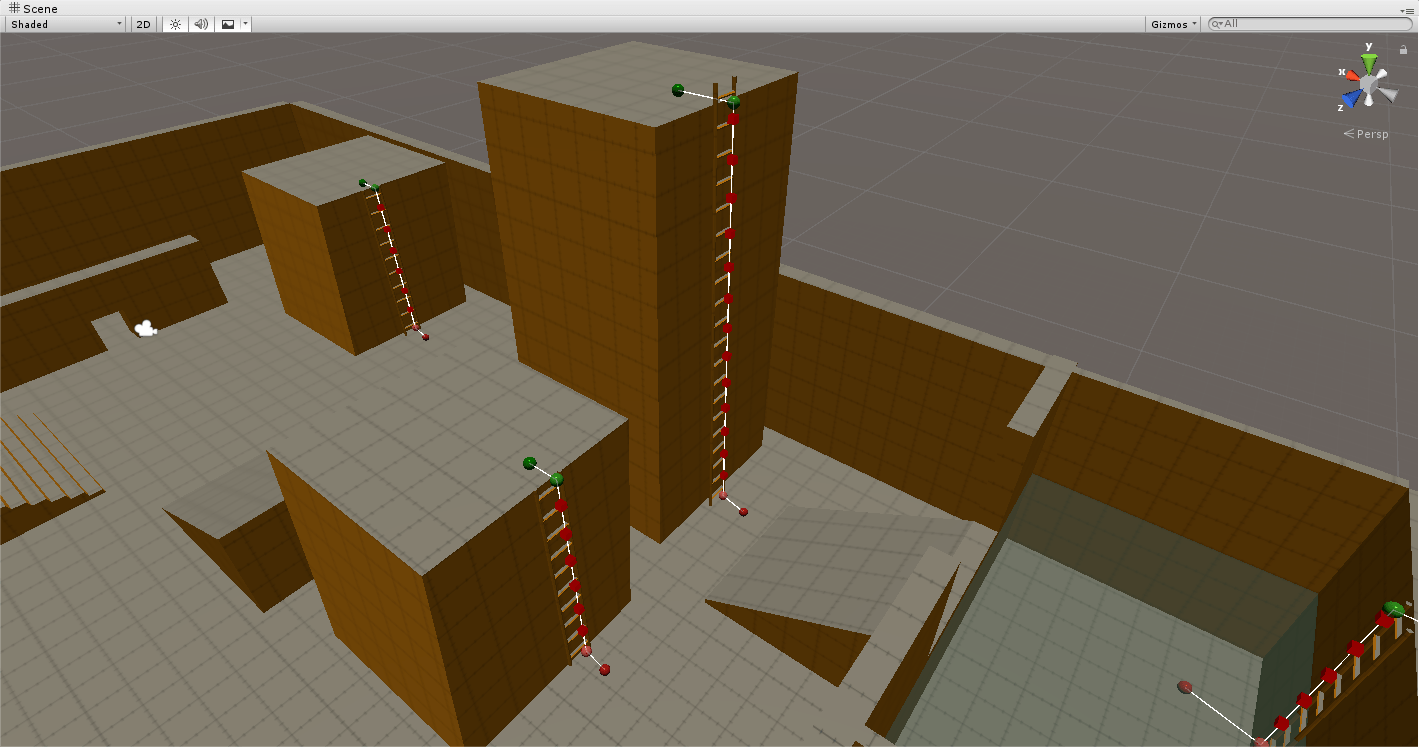 Fooling around with ladders and gizmos r/Unity3D
