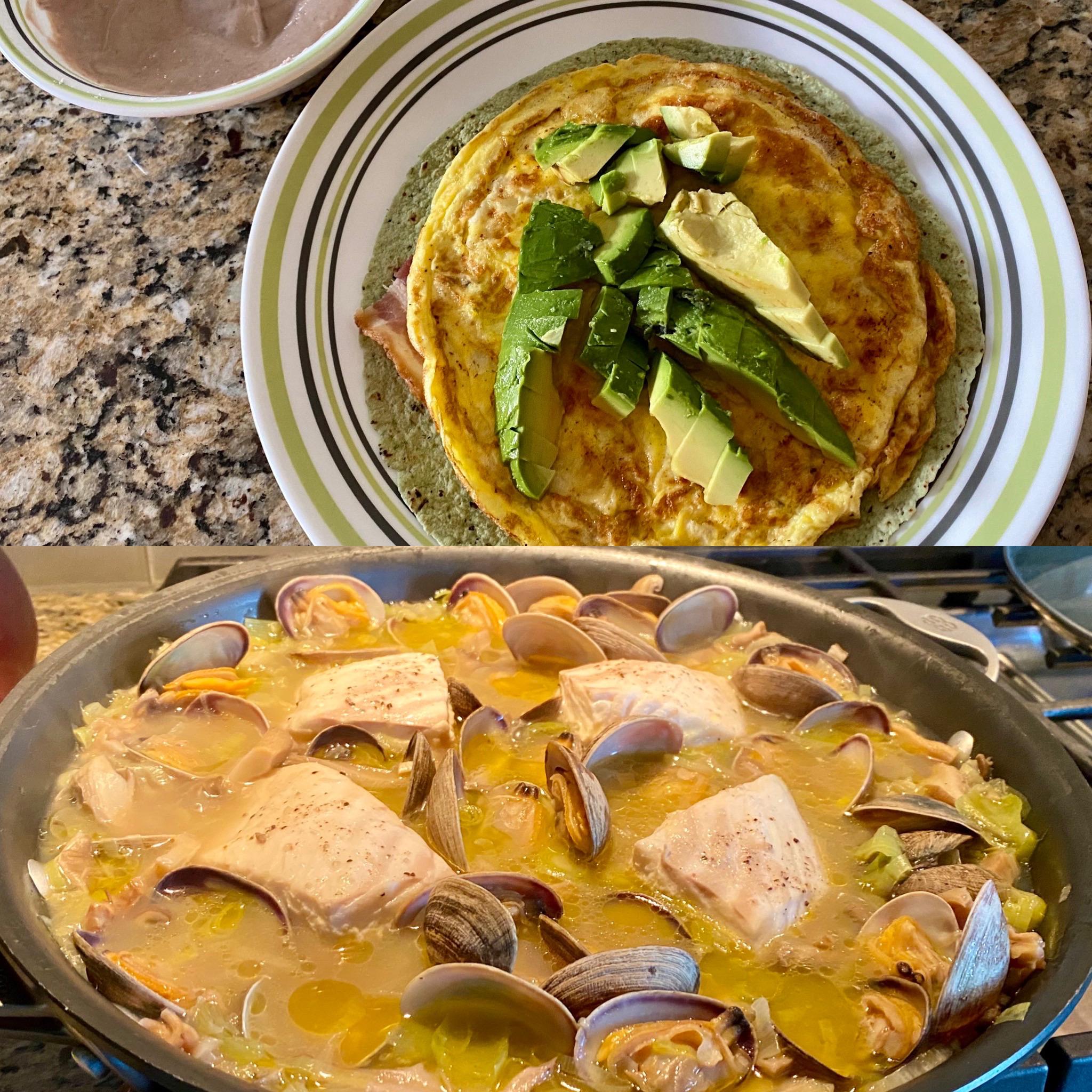 Sometimes a late dinner the night before means fitting all my calories