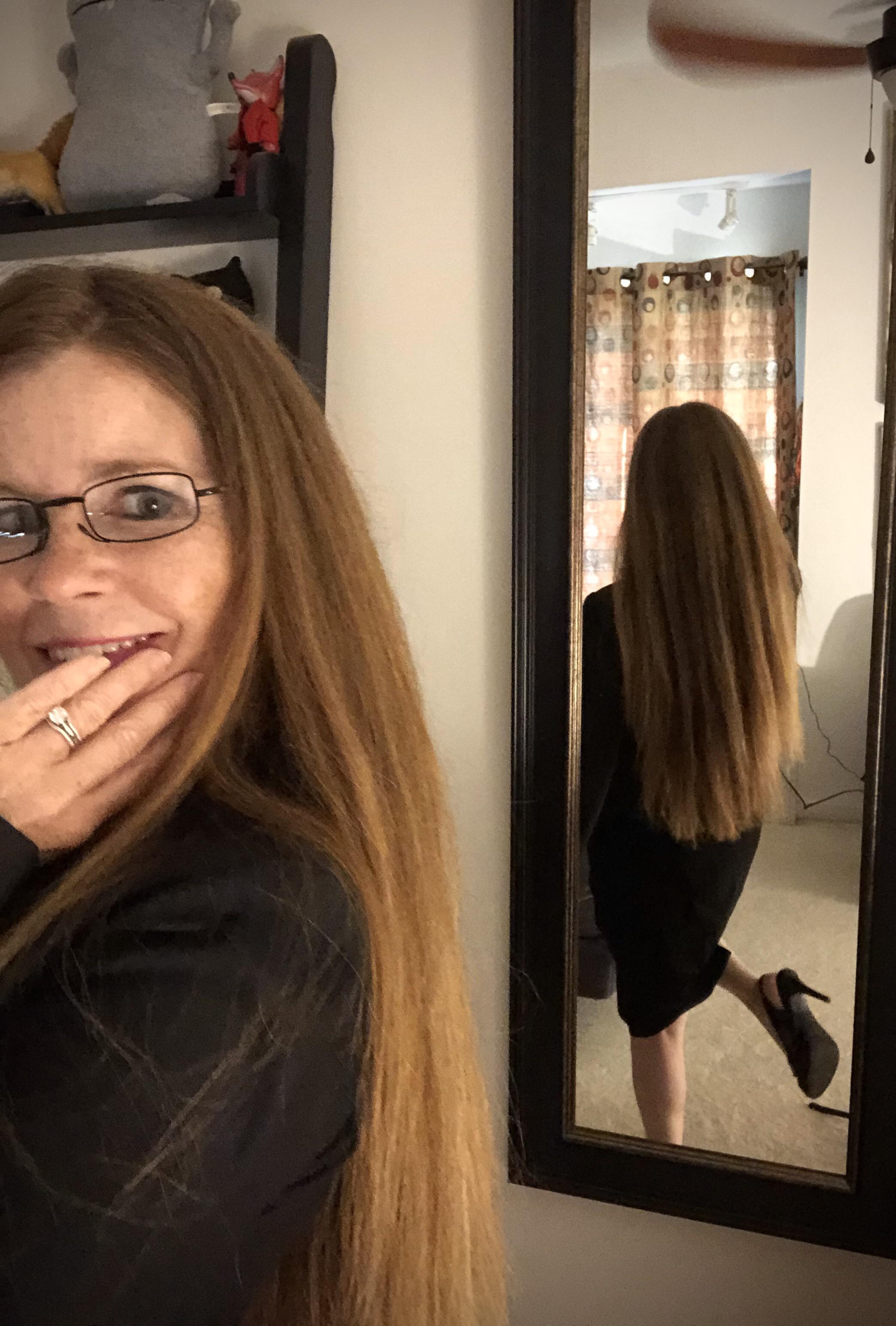 I usually wear my hair up when I’m professionally dressed. Today, I