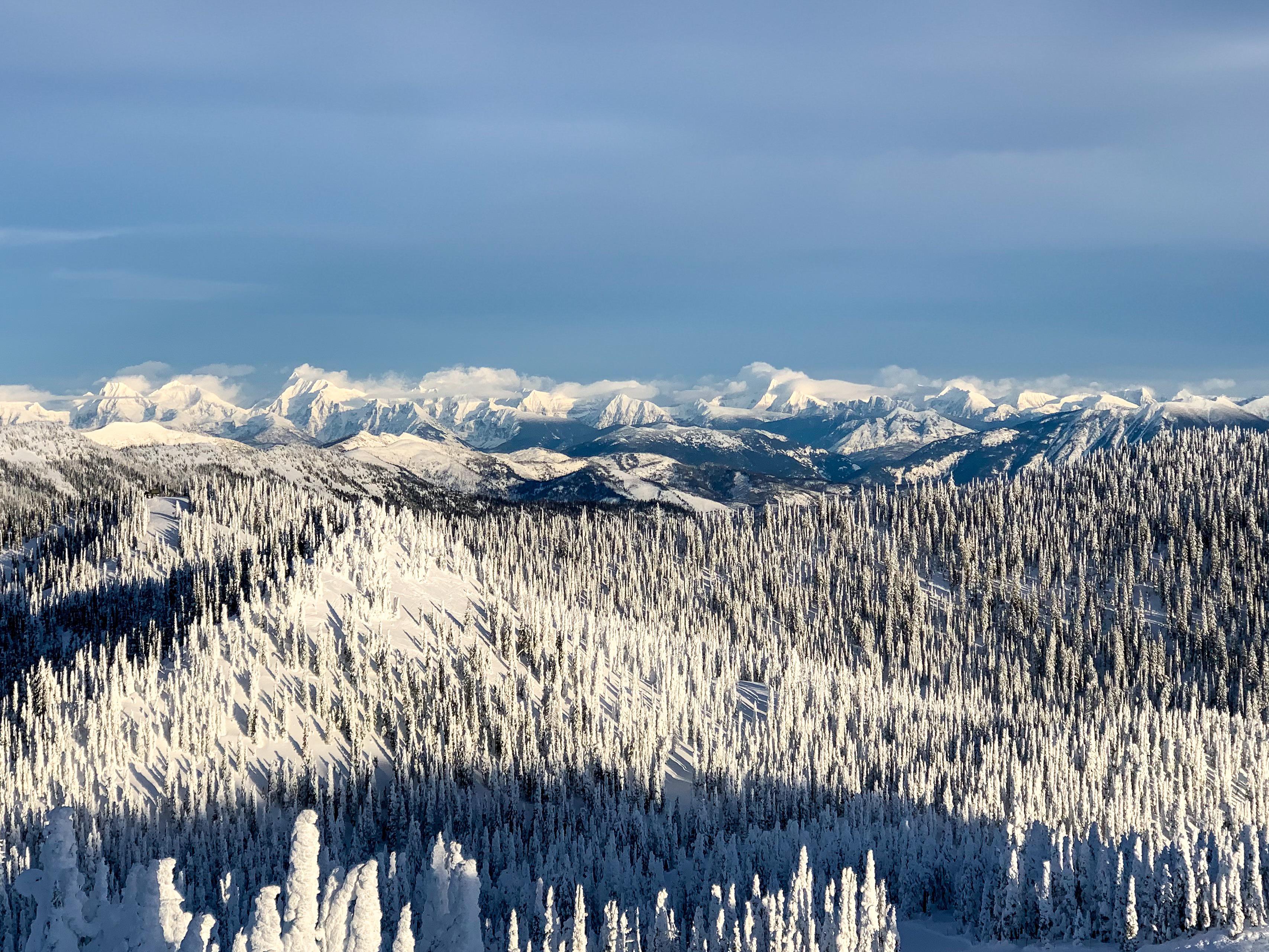 Destination of the day Glacier National Park as seen from the top of