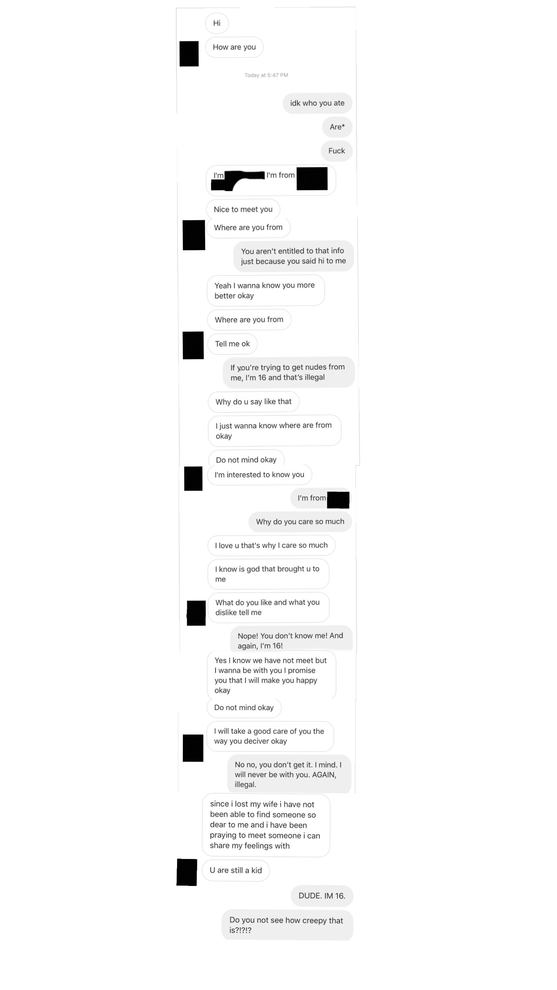 This dude didn’t slide into my DMs. He threw himself into them. r