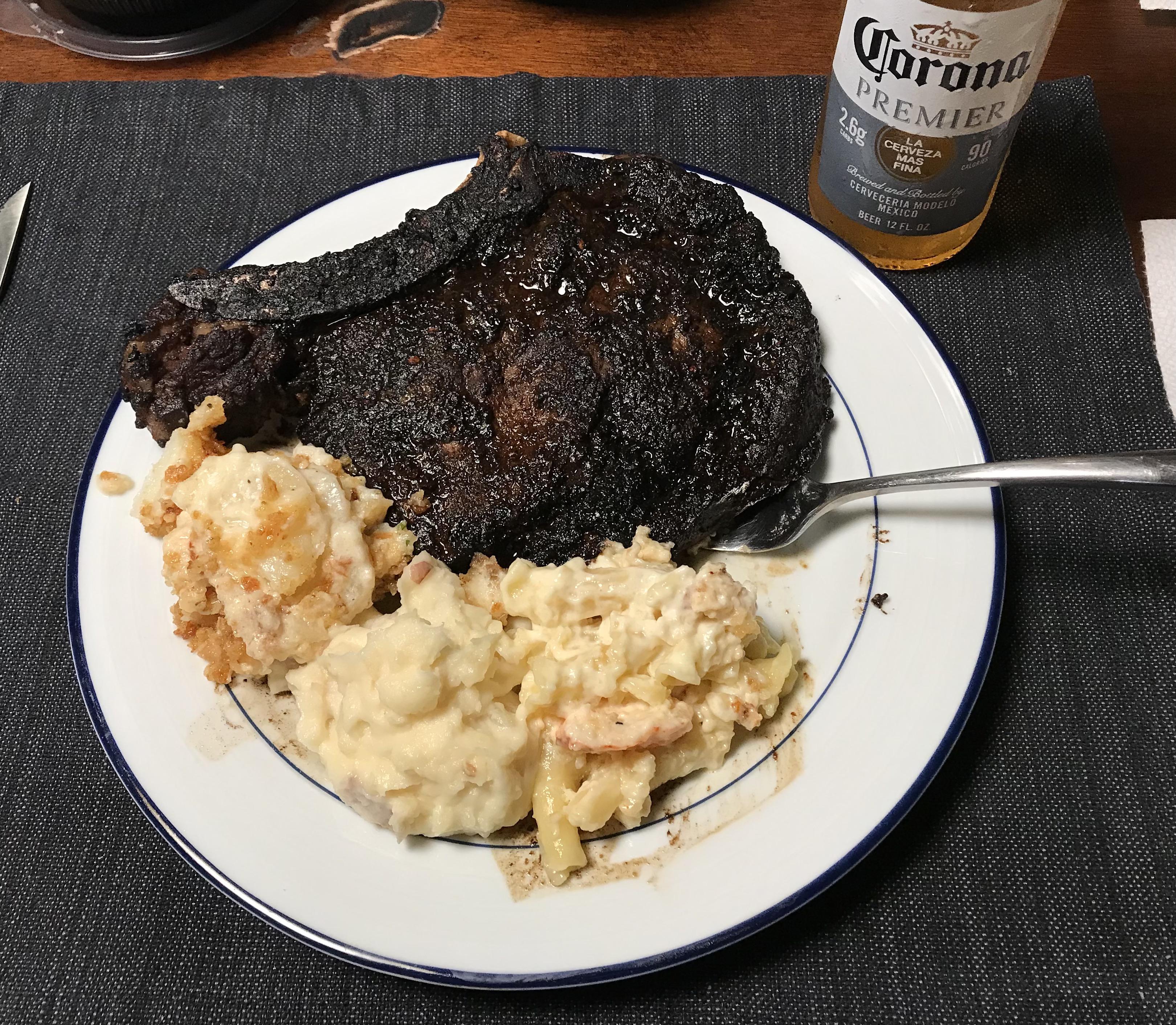 Capital Grille togo from Dallas, Tx, Porcini crusted dryaged ribeye