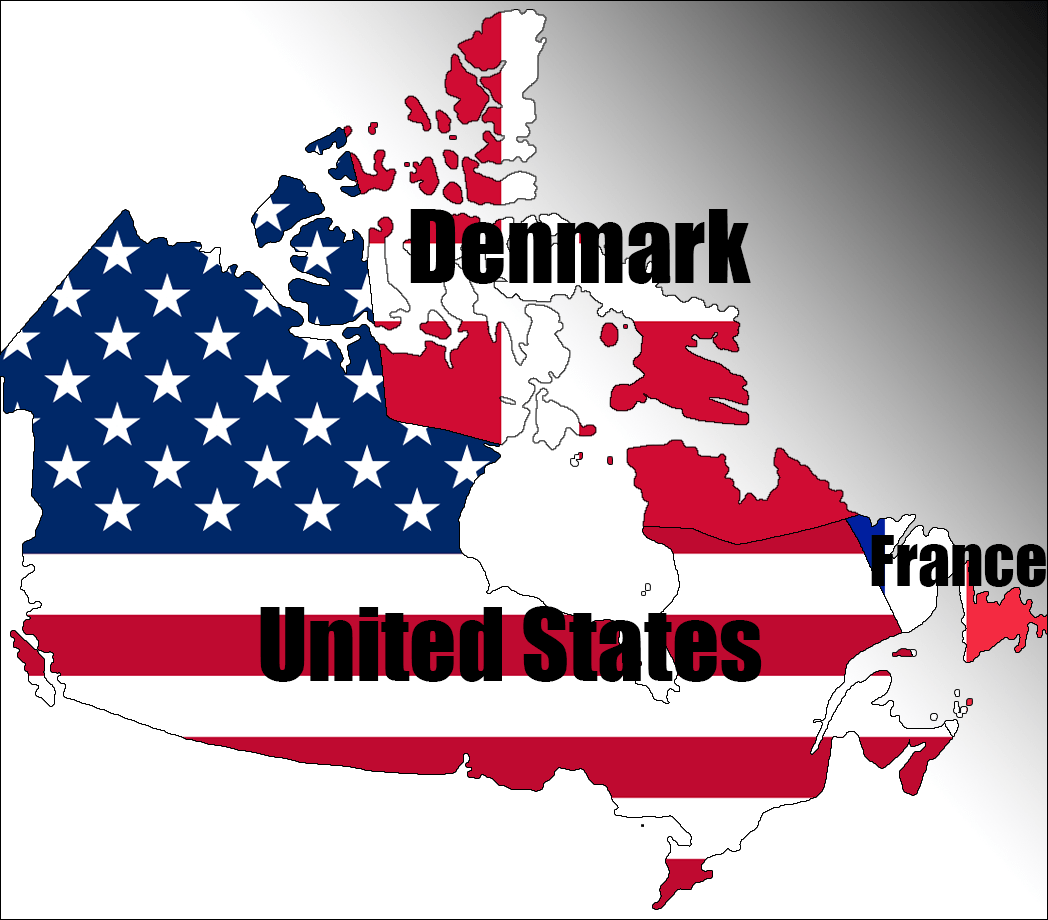 The closest country of every location in Canada r/Maps