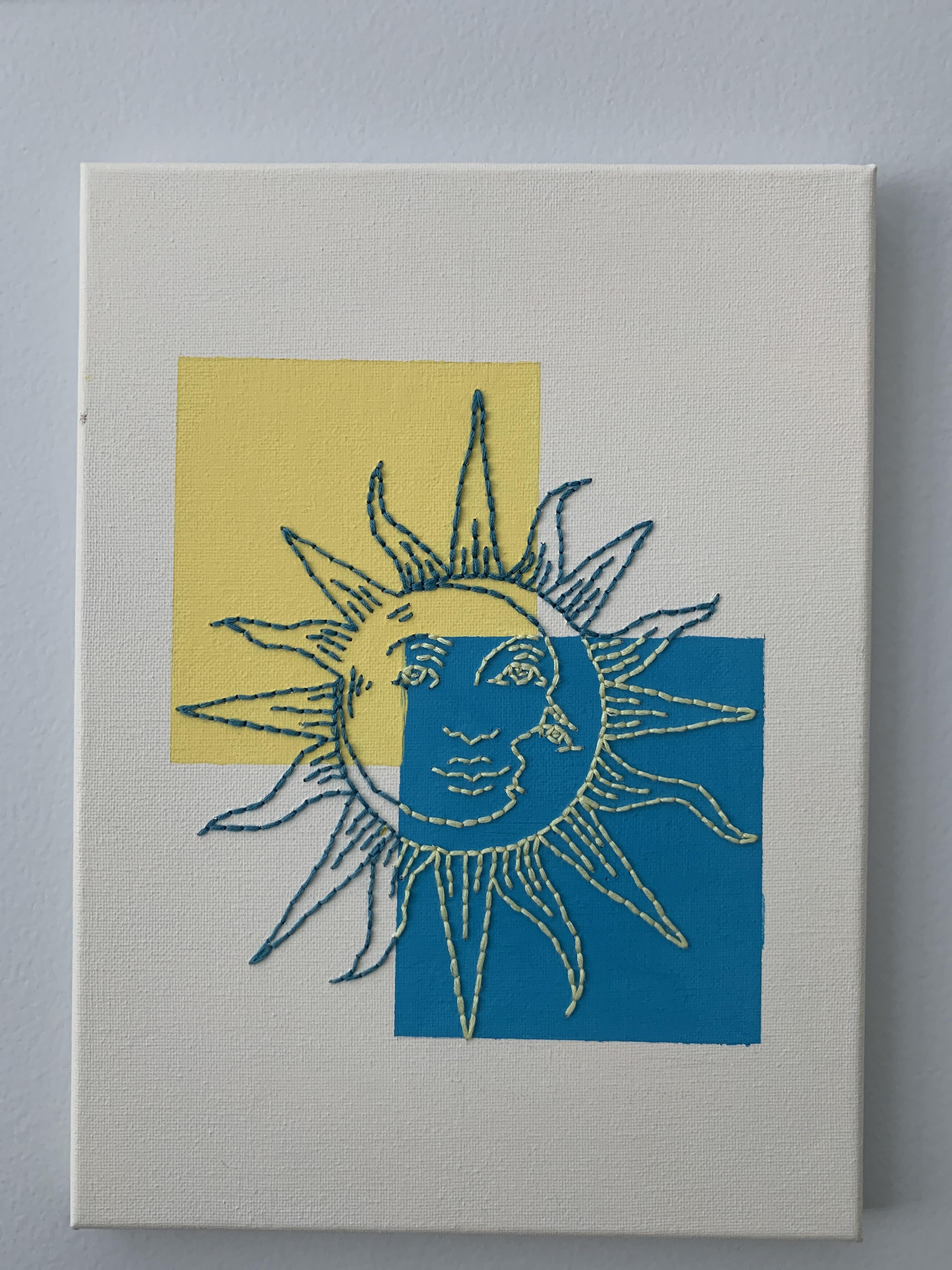 Embroidered Canvas, I got the idea from someone on TikTok during