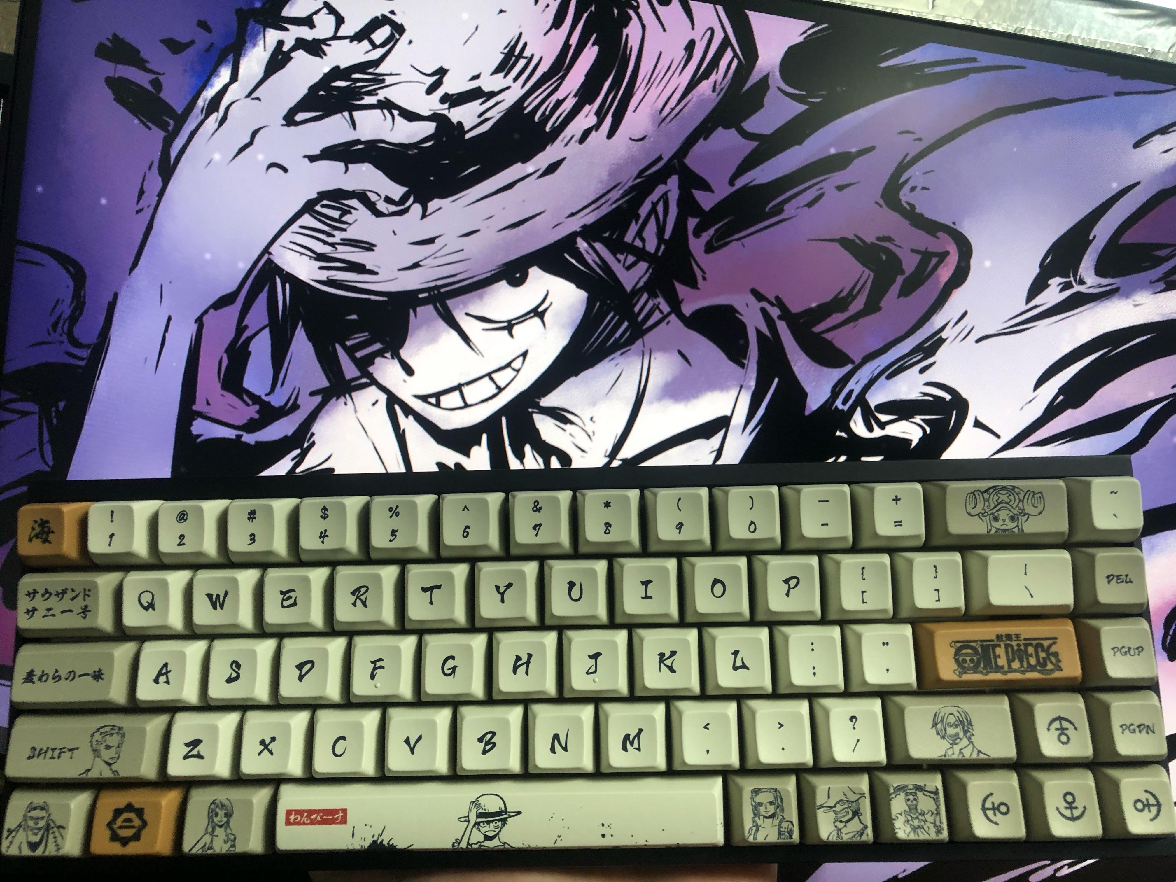 My One Piece keyboard, just finished making it D OnePiece