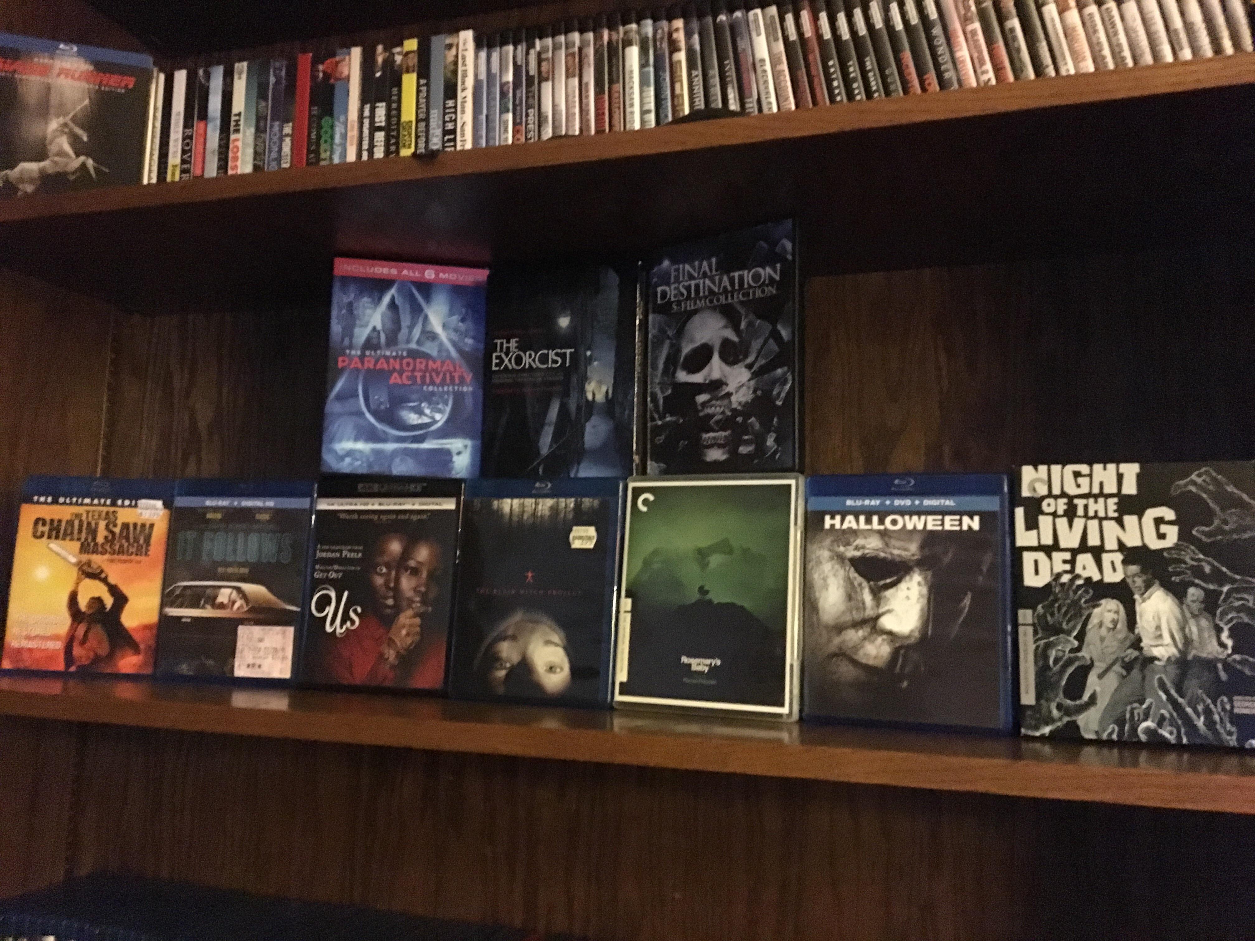 Outdoor Projector + Horror Collection = one hell of an October r