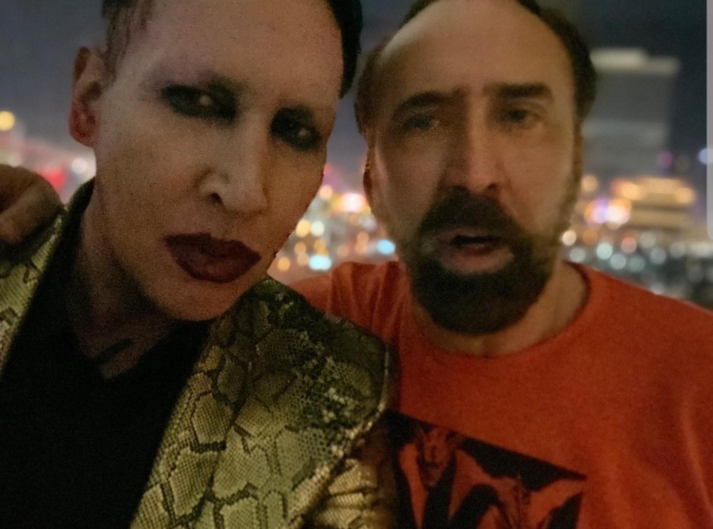 Marilyn Manson and Nicolas Cage pics