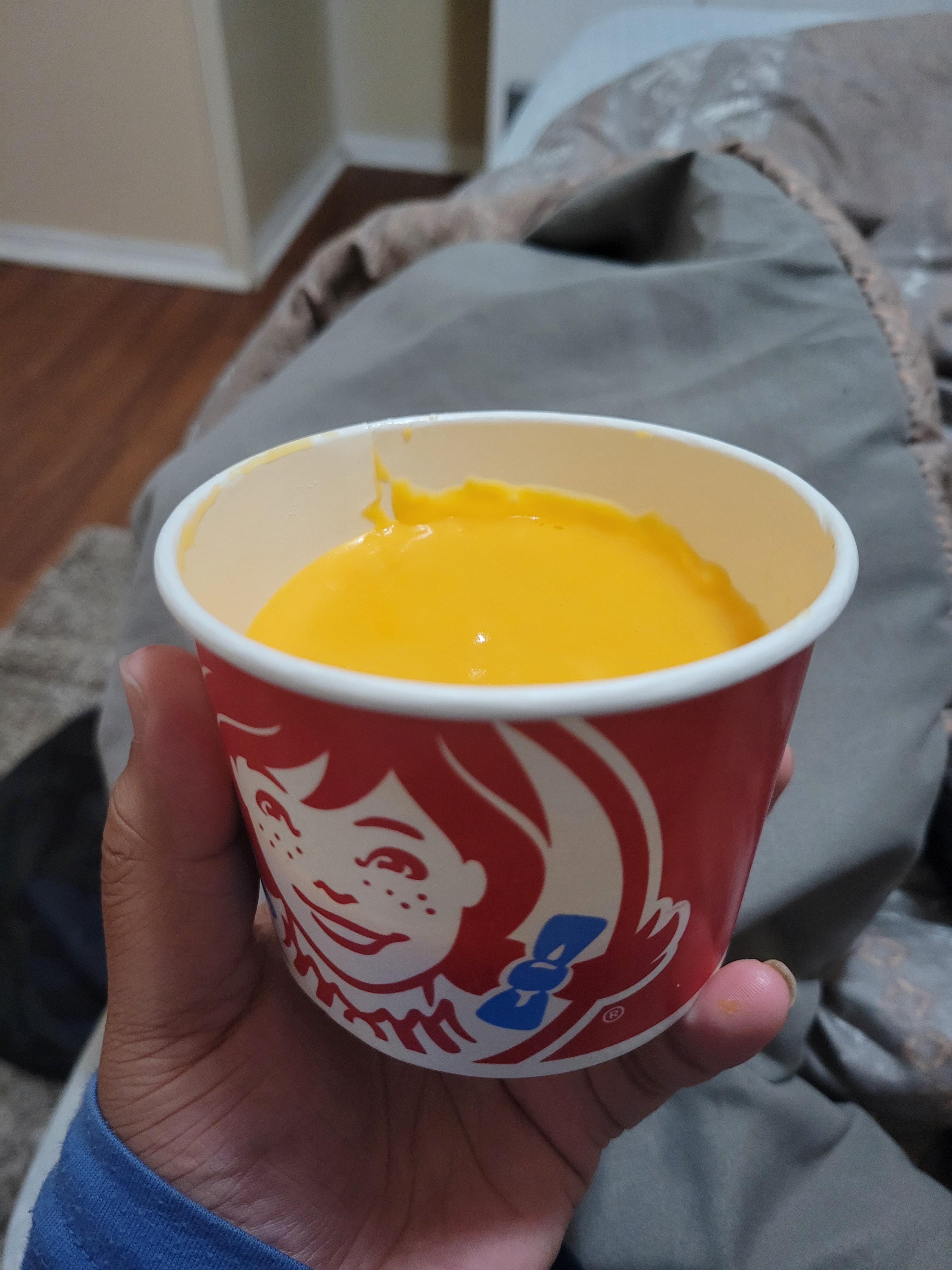 this is now the 2nd time I've asked for cheese sauce and it comes in a
