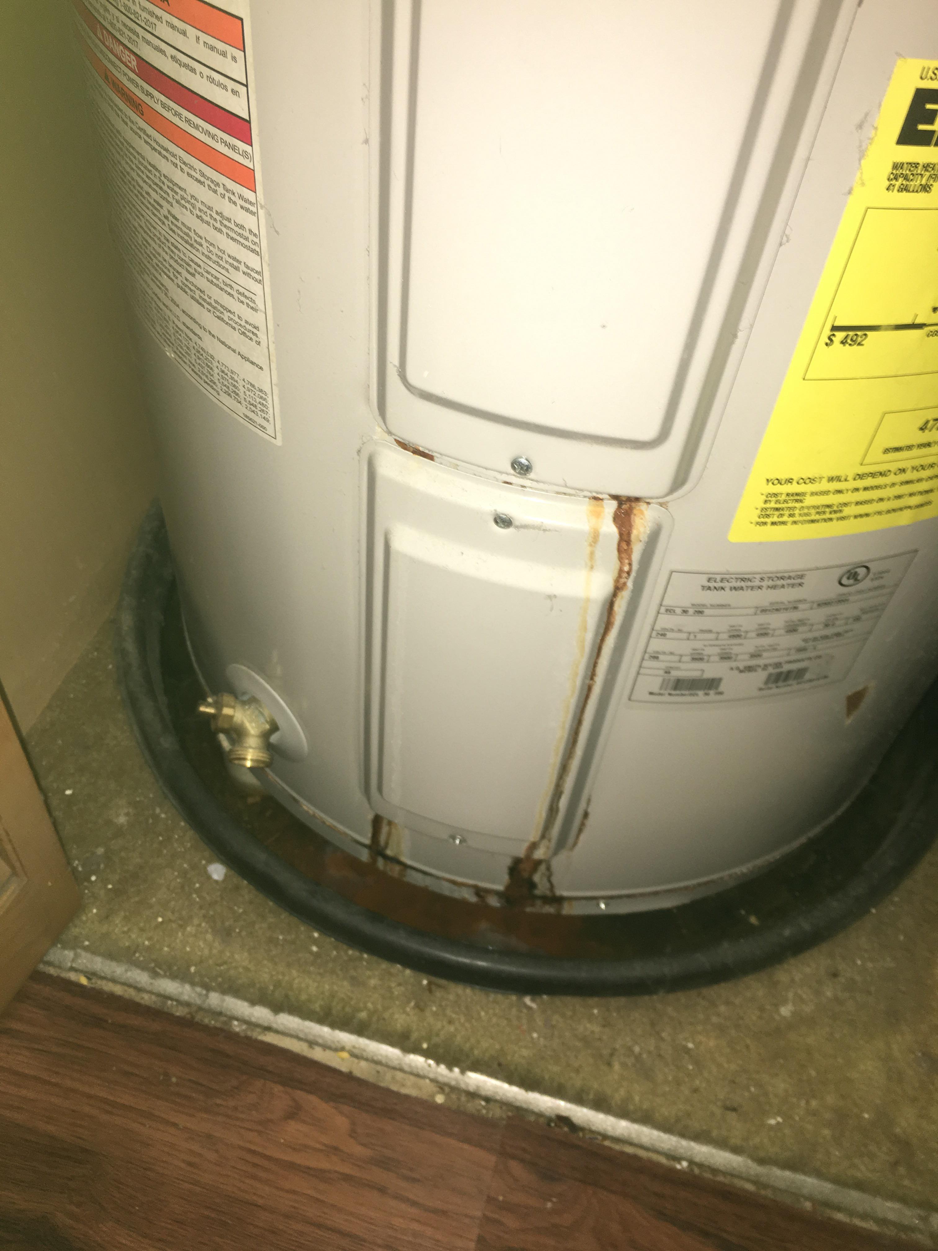 Water heater burnt out. House smelled like smoke the whole morning. r