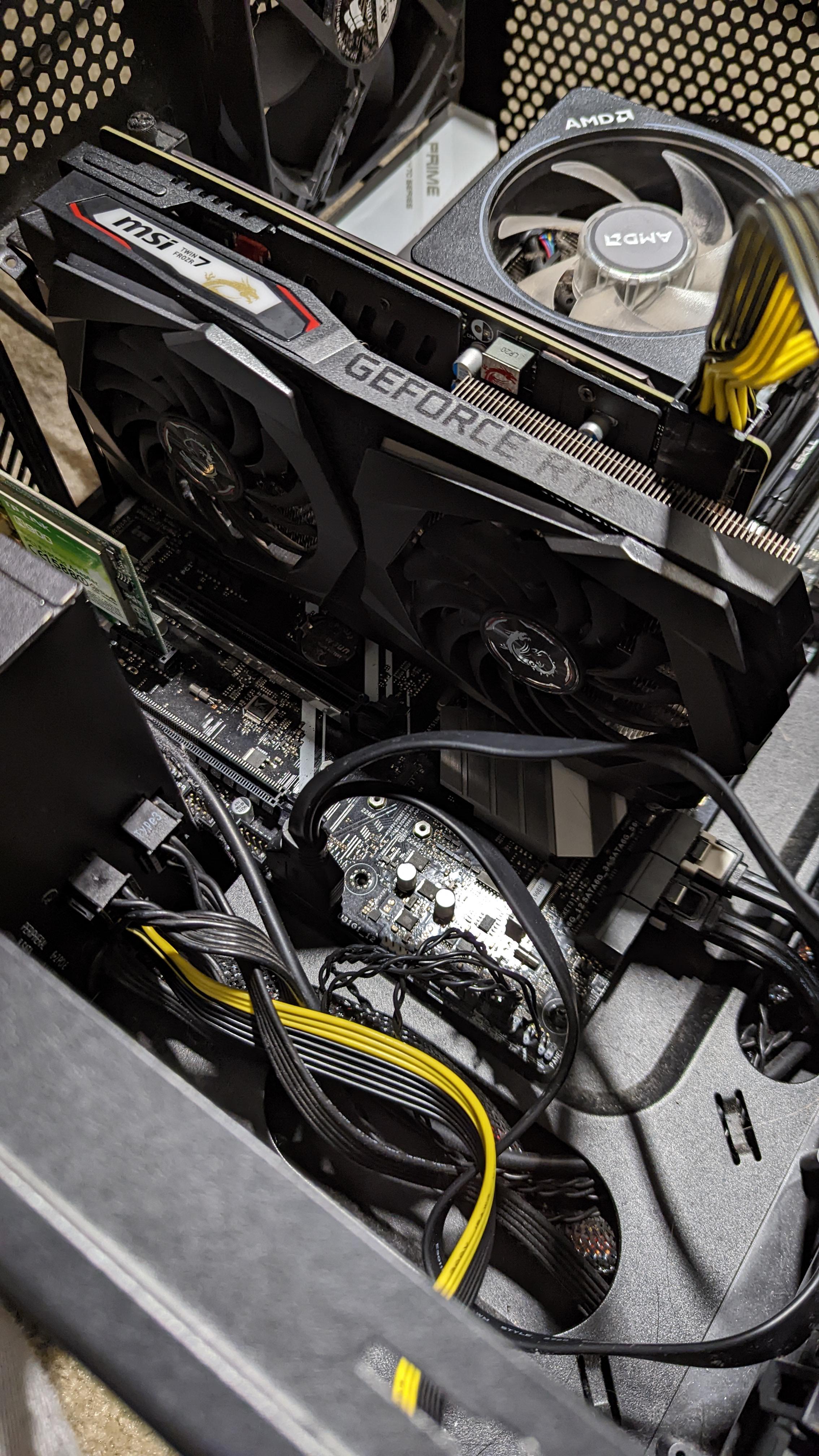 "Please power down and connect the PCIE power cable(s) for this