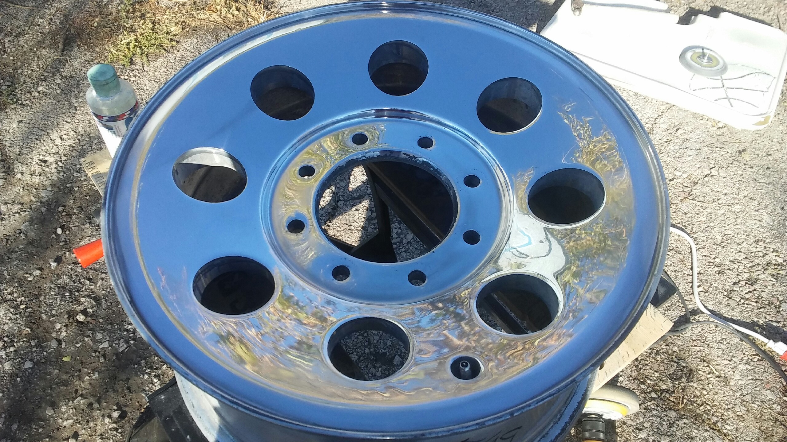 Aluminum Rim, I sanded and polished today r/Wheels