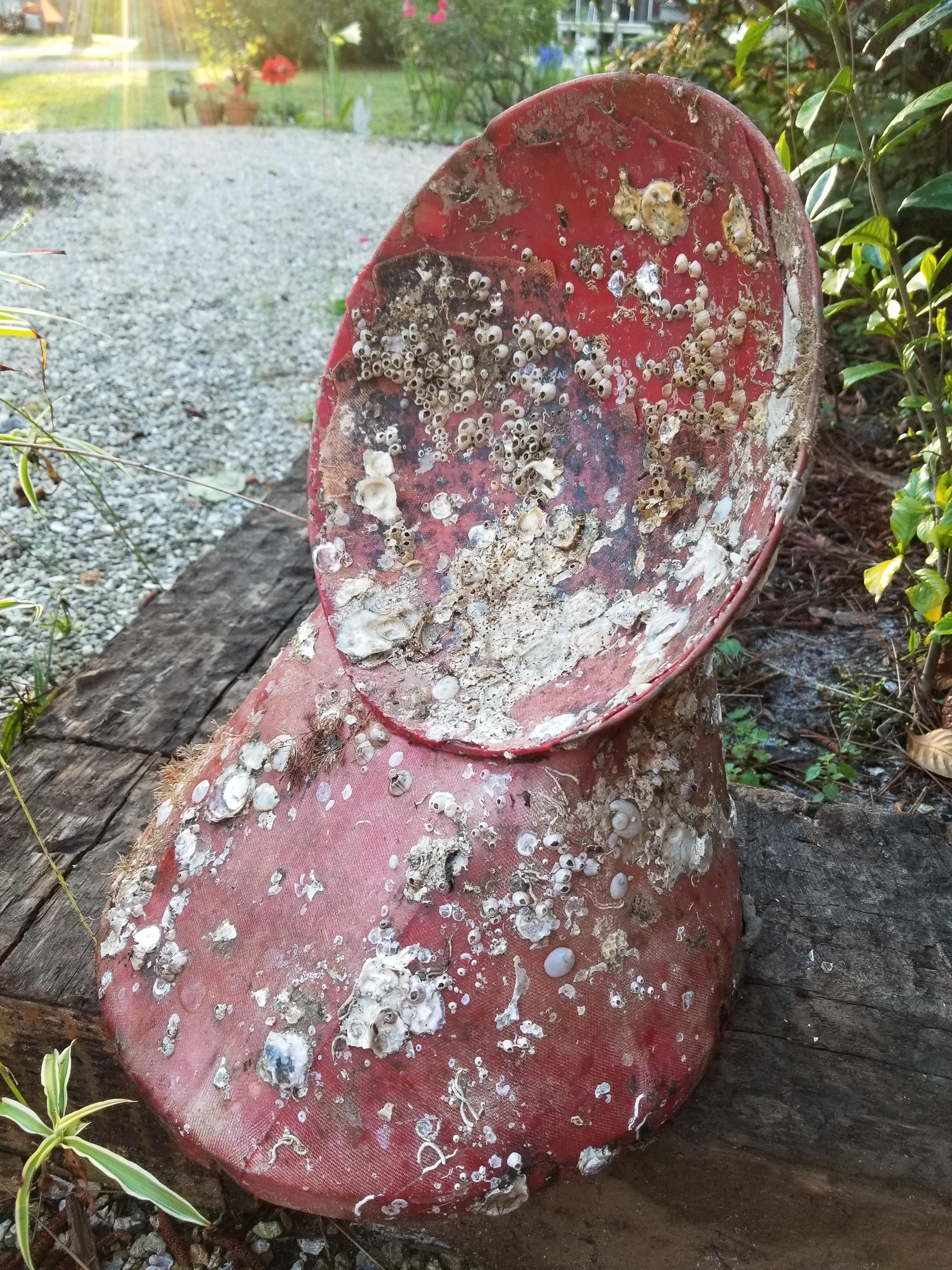 What is this? It is made out of fiberglass. It was found by a shrimper