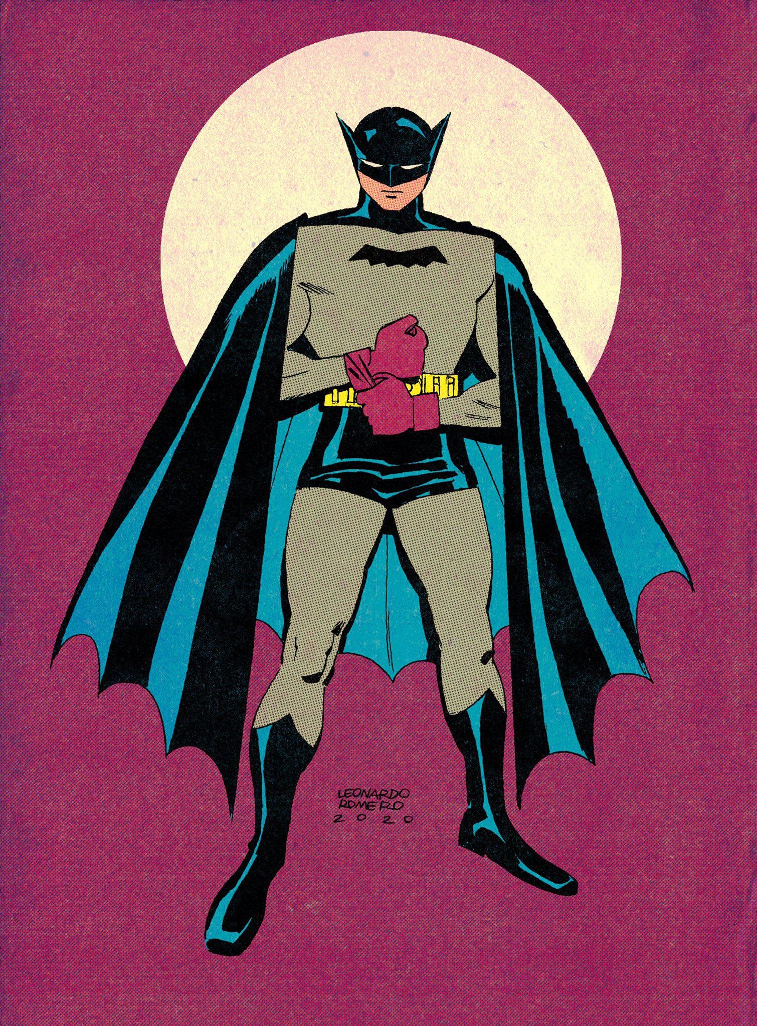 [Artwork] Golden Age Batman by Leonardo Romero