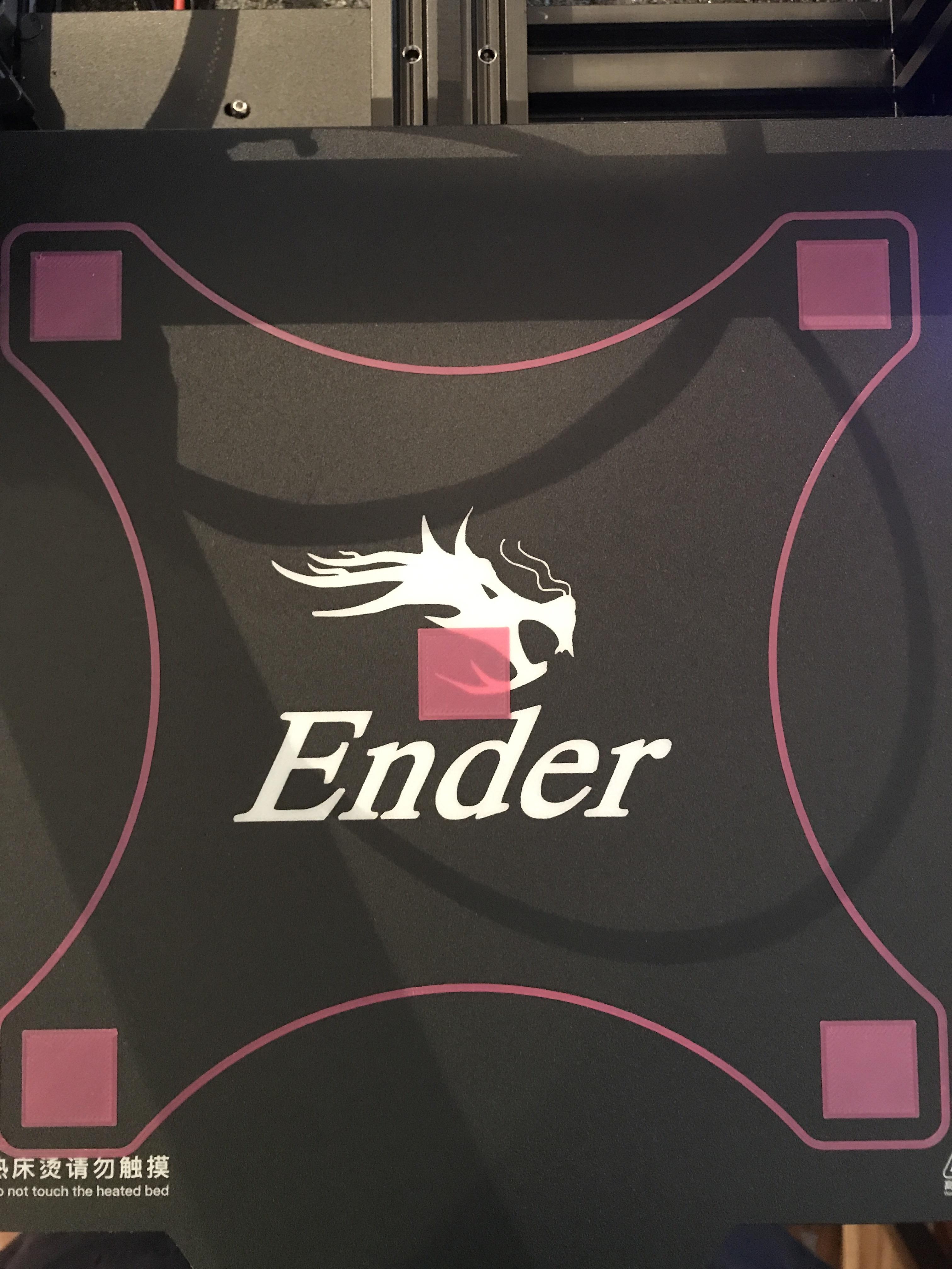 Ender 3 Pro bed on top of glass. Couldn’t be happier with the