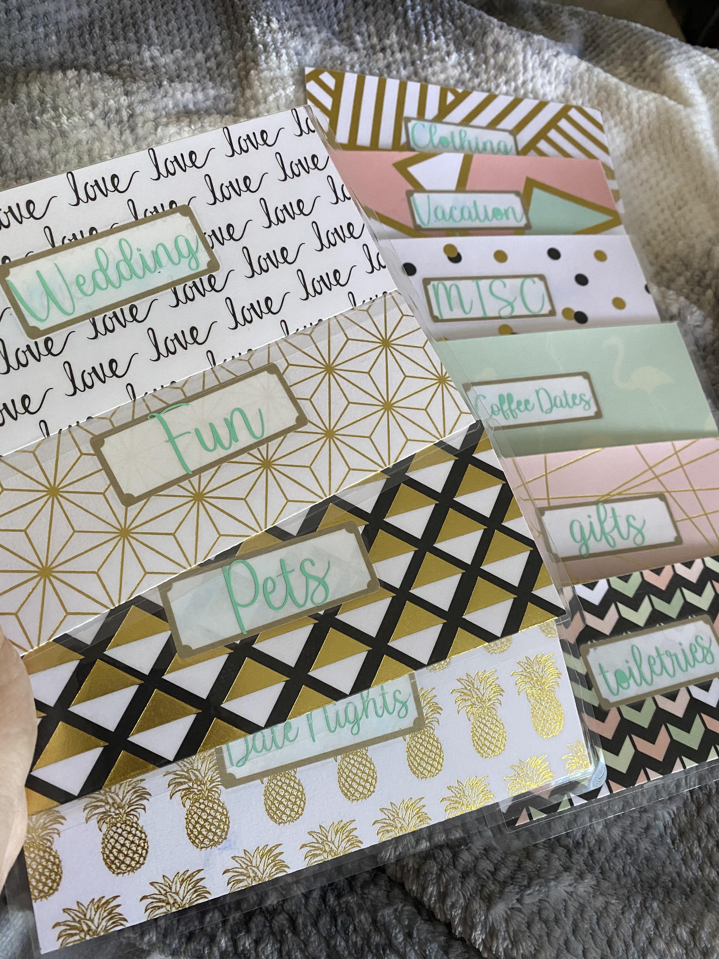 DIY cash envelopes r/cricut