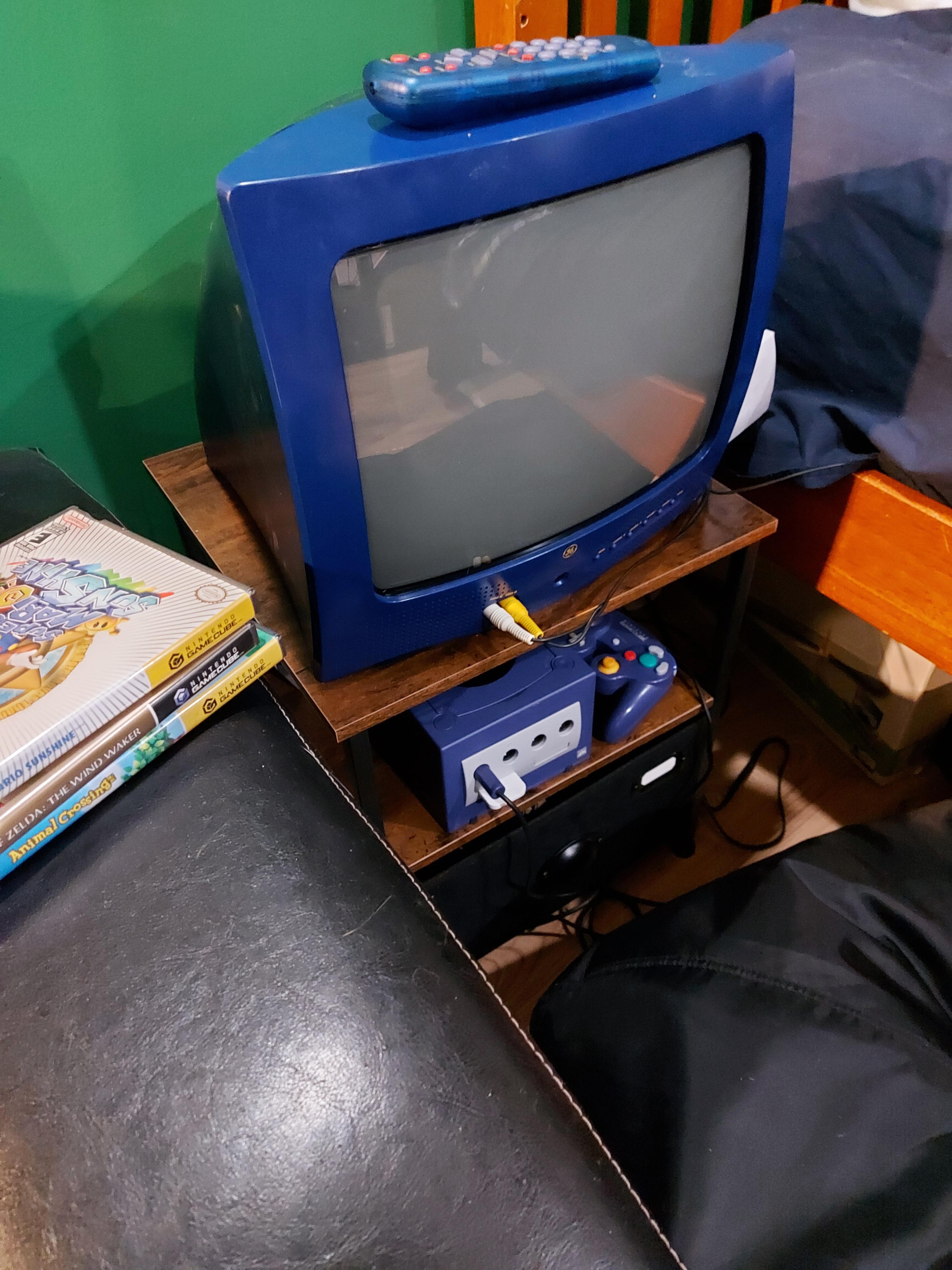 Found this well matching CRT TV! Gamecube