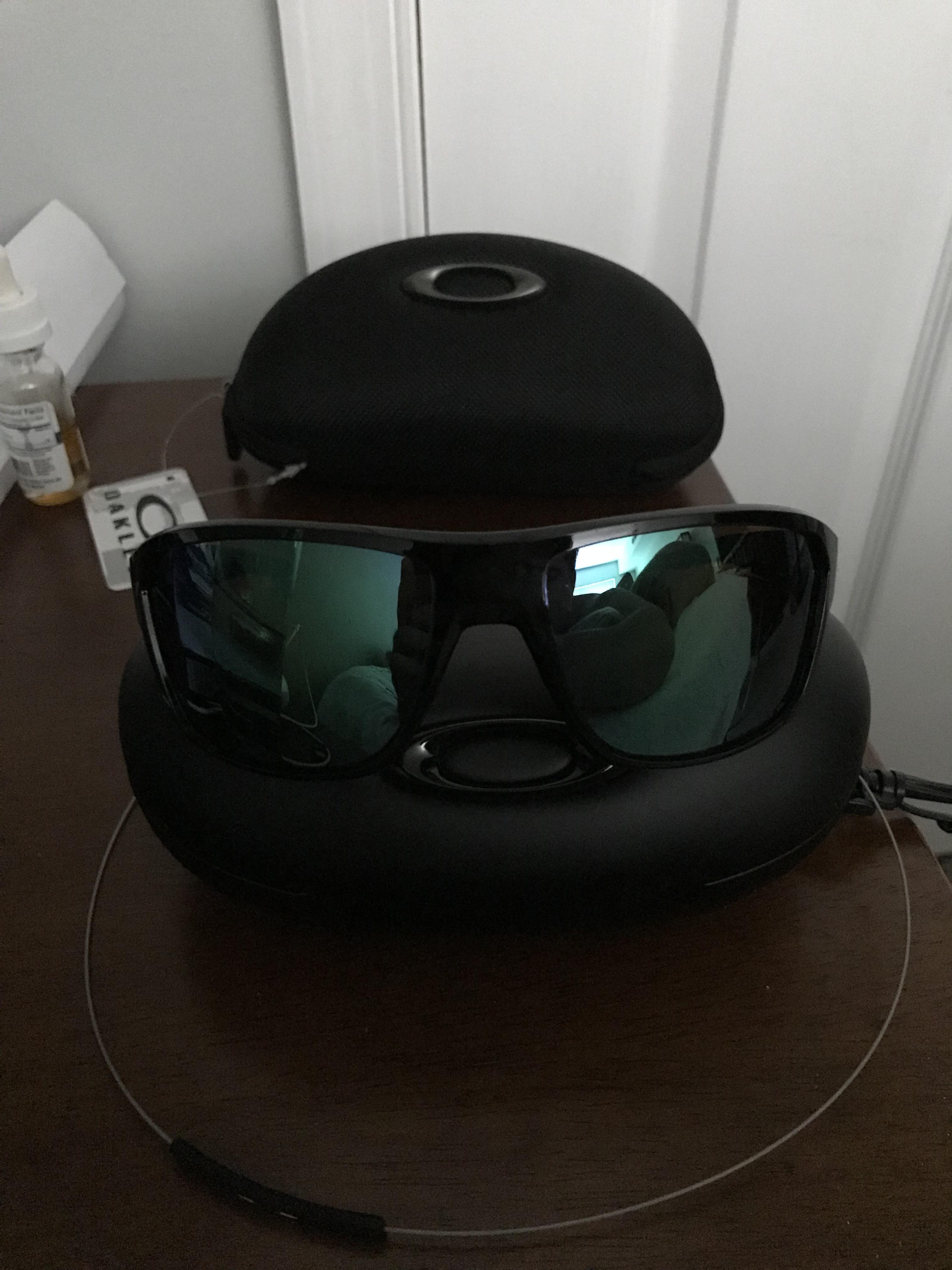 Split shot shallow water prizm sunglasses worn once 120+2cases r/Oakley