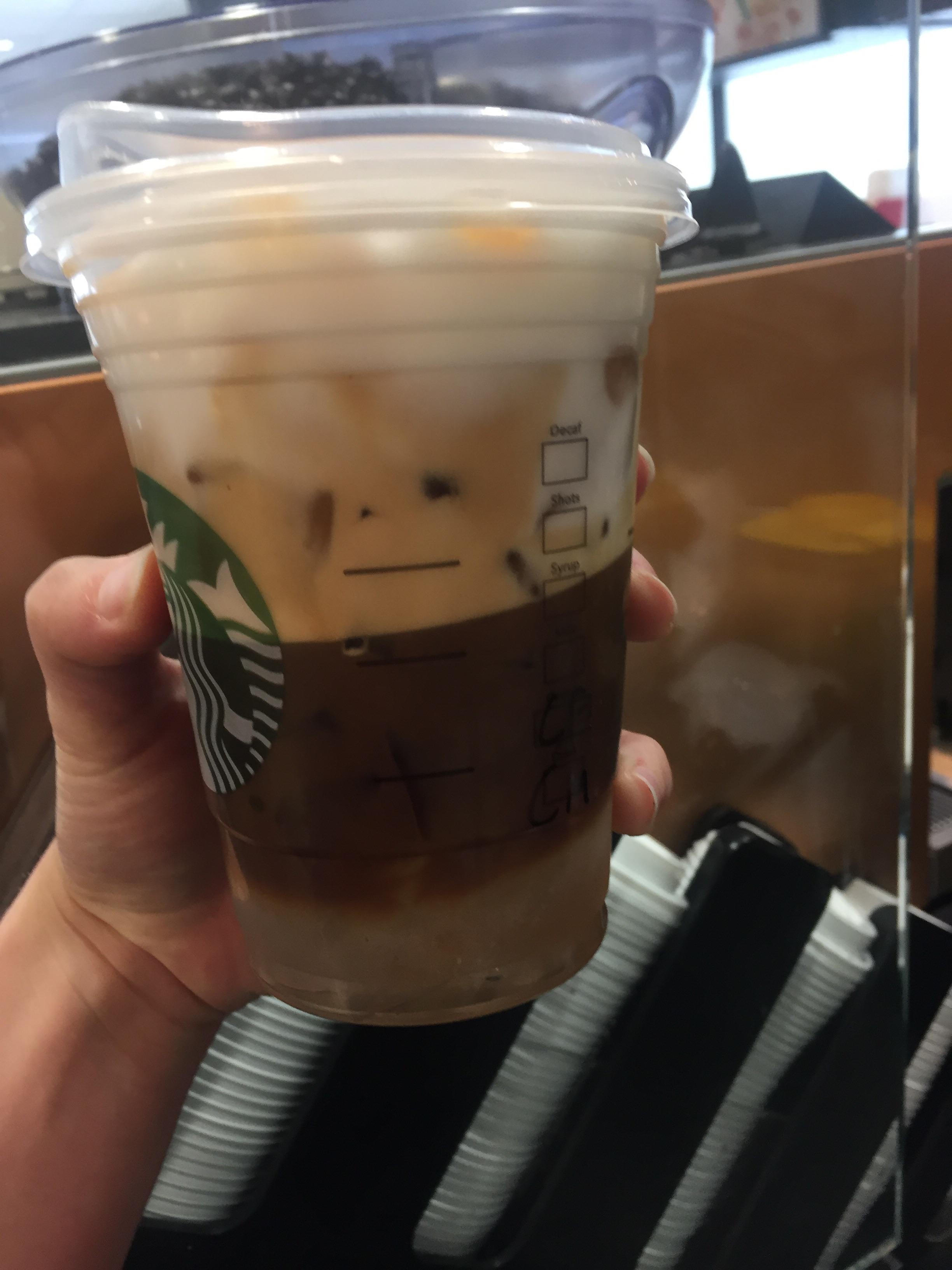 ASM attempted to make a caramel macchiato cold foam and massively