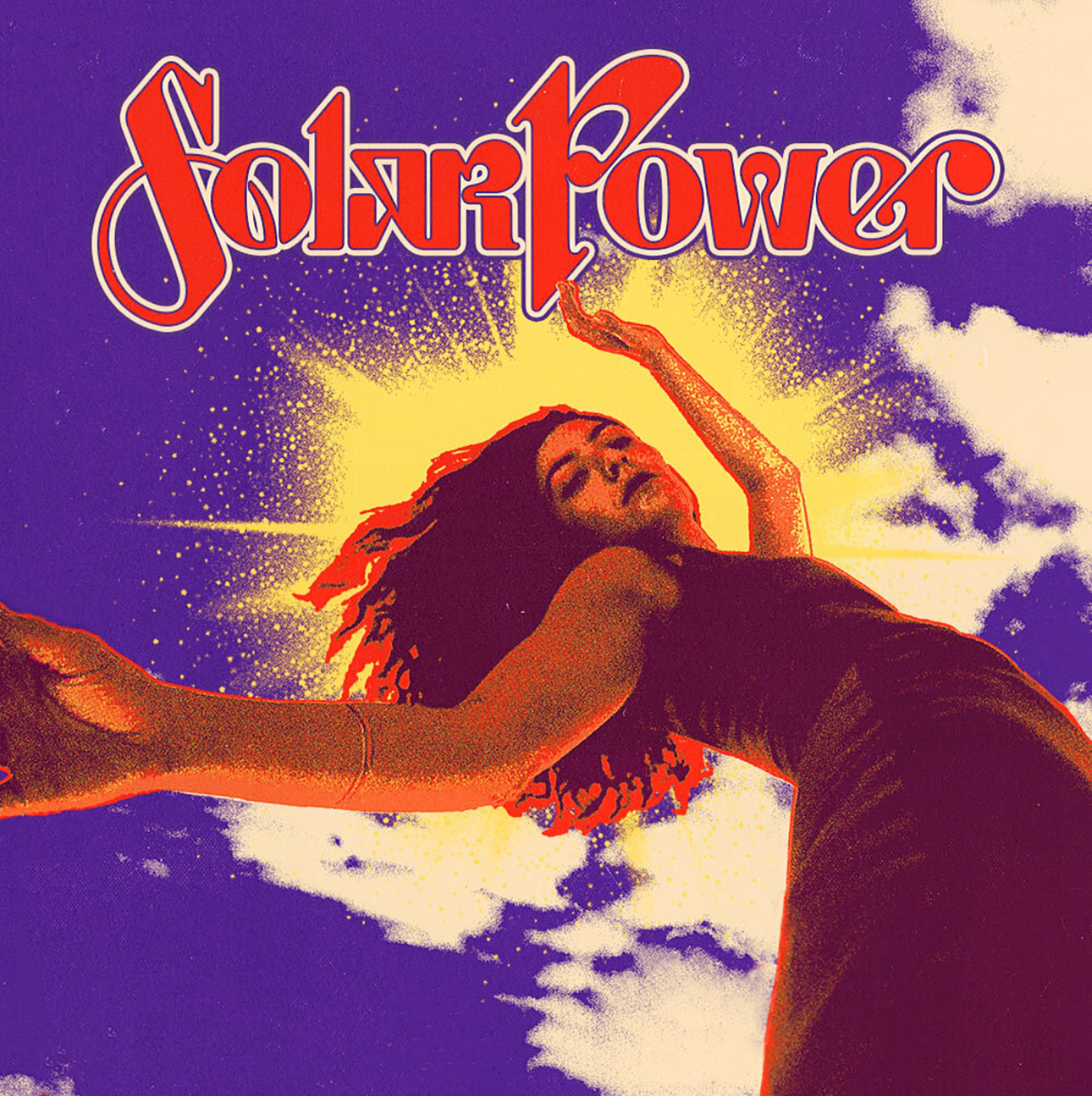 I made an alternate album cover for Solar Power using the Tour poster