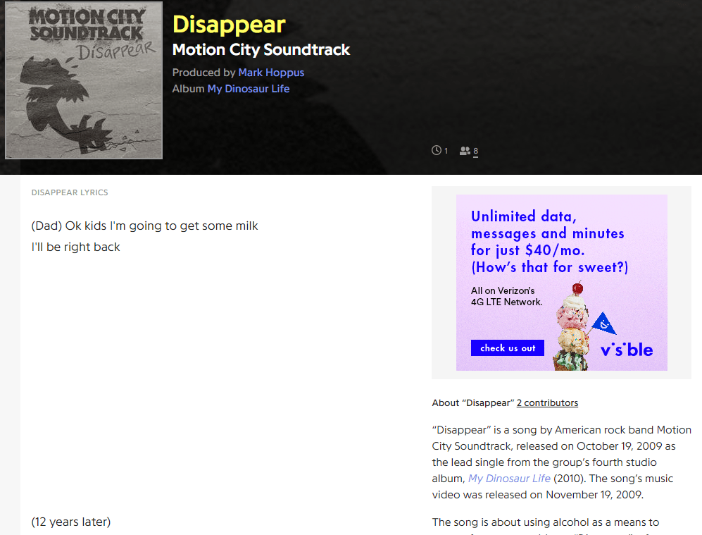 Motion City SoundtrackDisappear r/HelicopterAddict