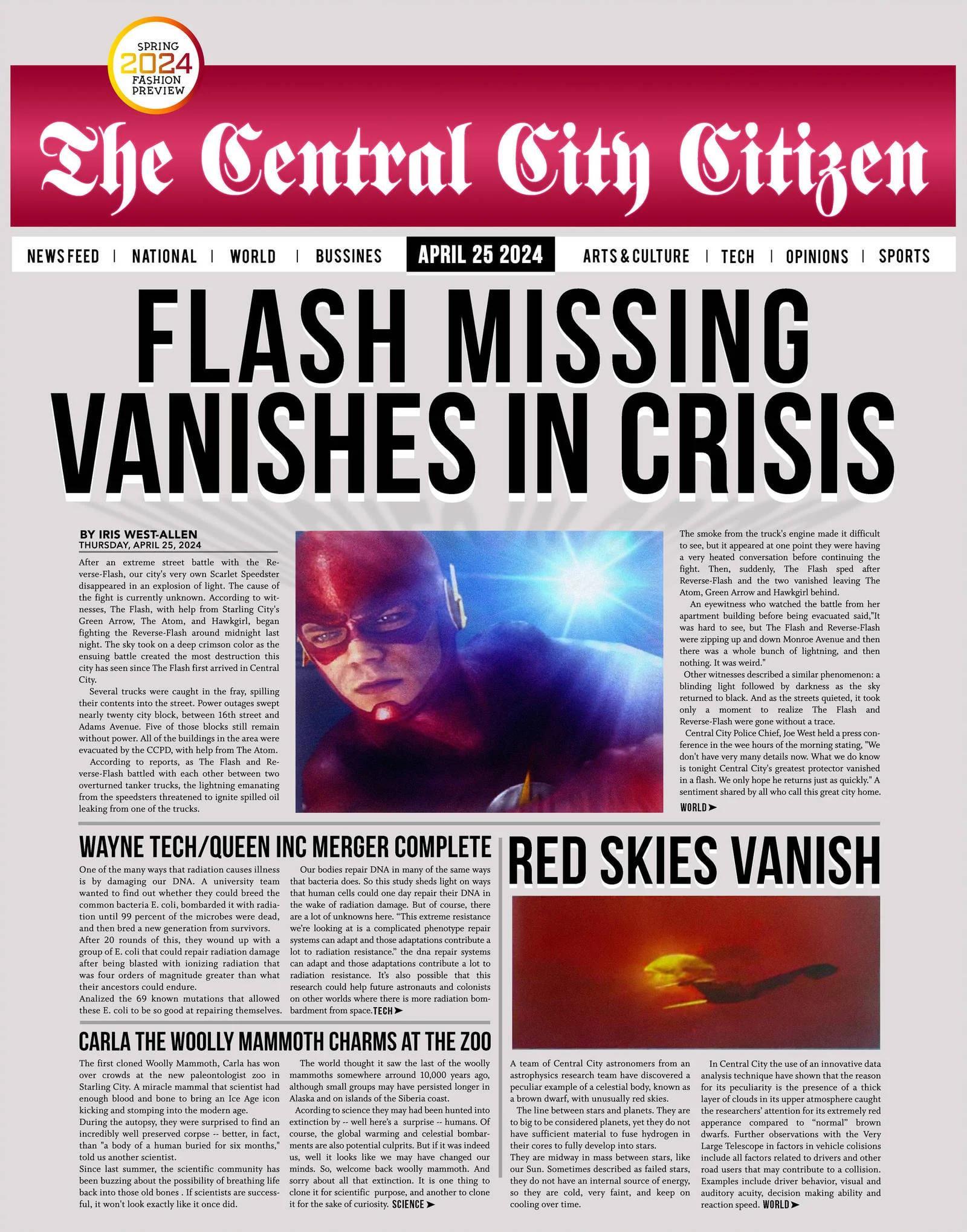 It's Official Flash Missing Vanishes In Crisis r/FlashTV(03)