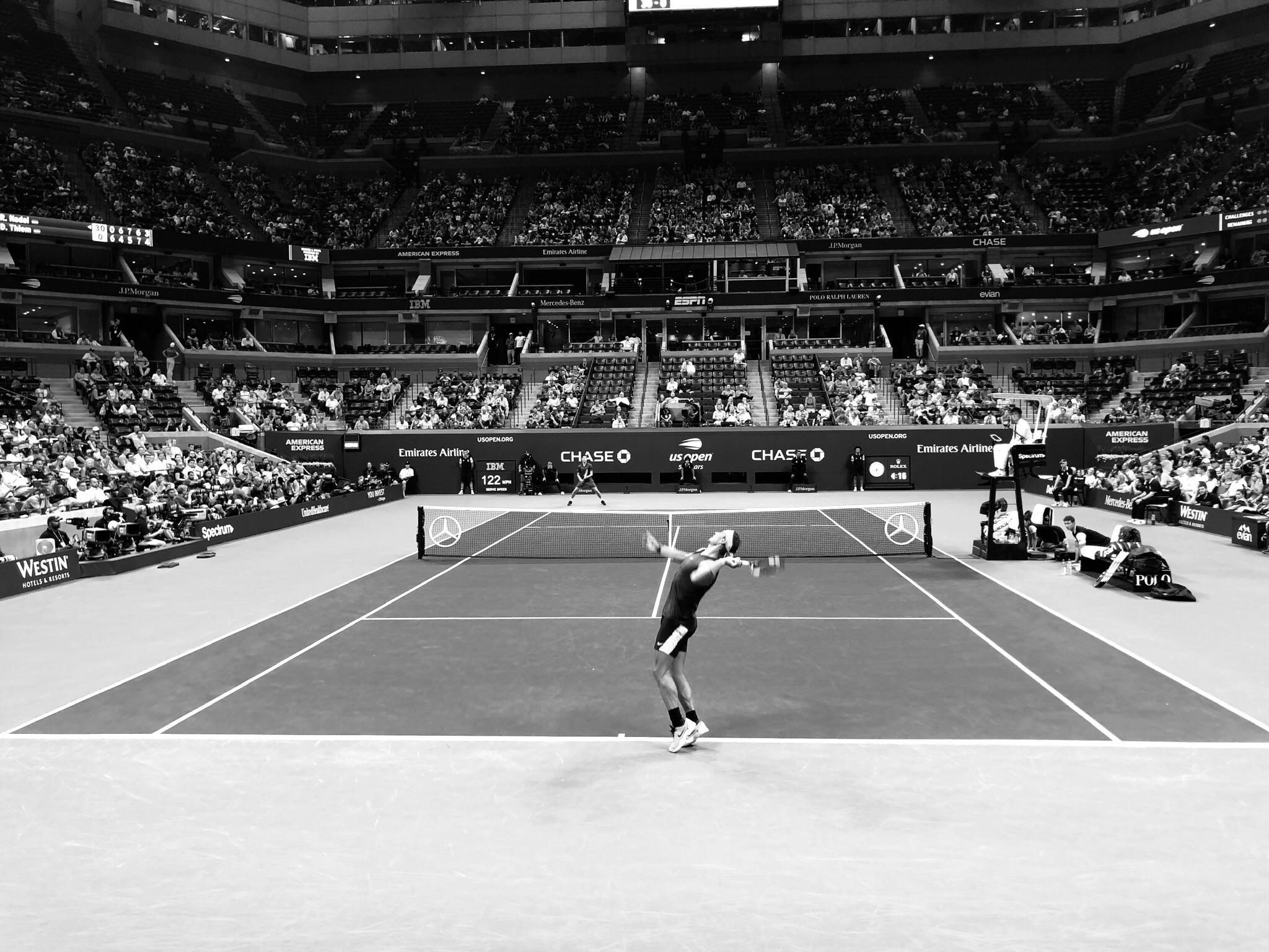 Photo I took during the NadalThiem match yesterday r/tennis